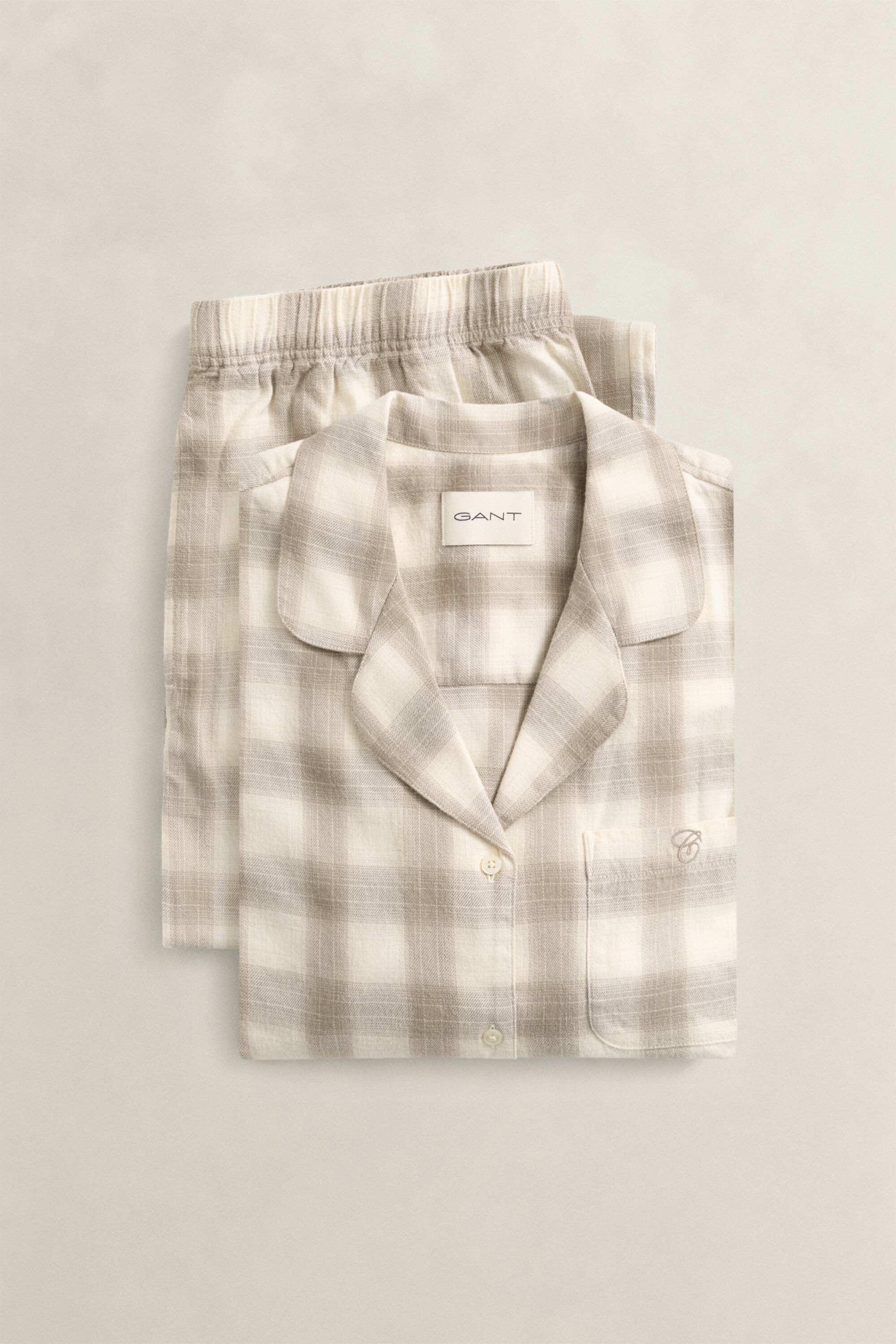 Karierte Pyjamahose aus Flanell