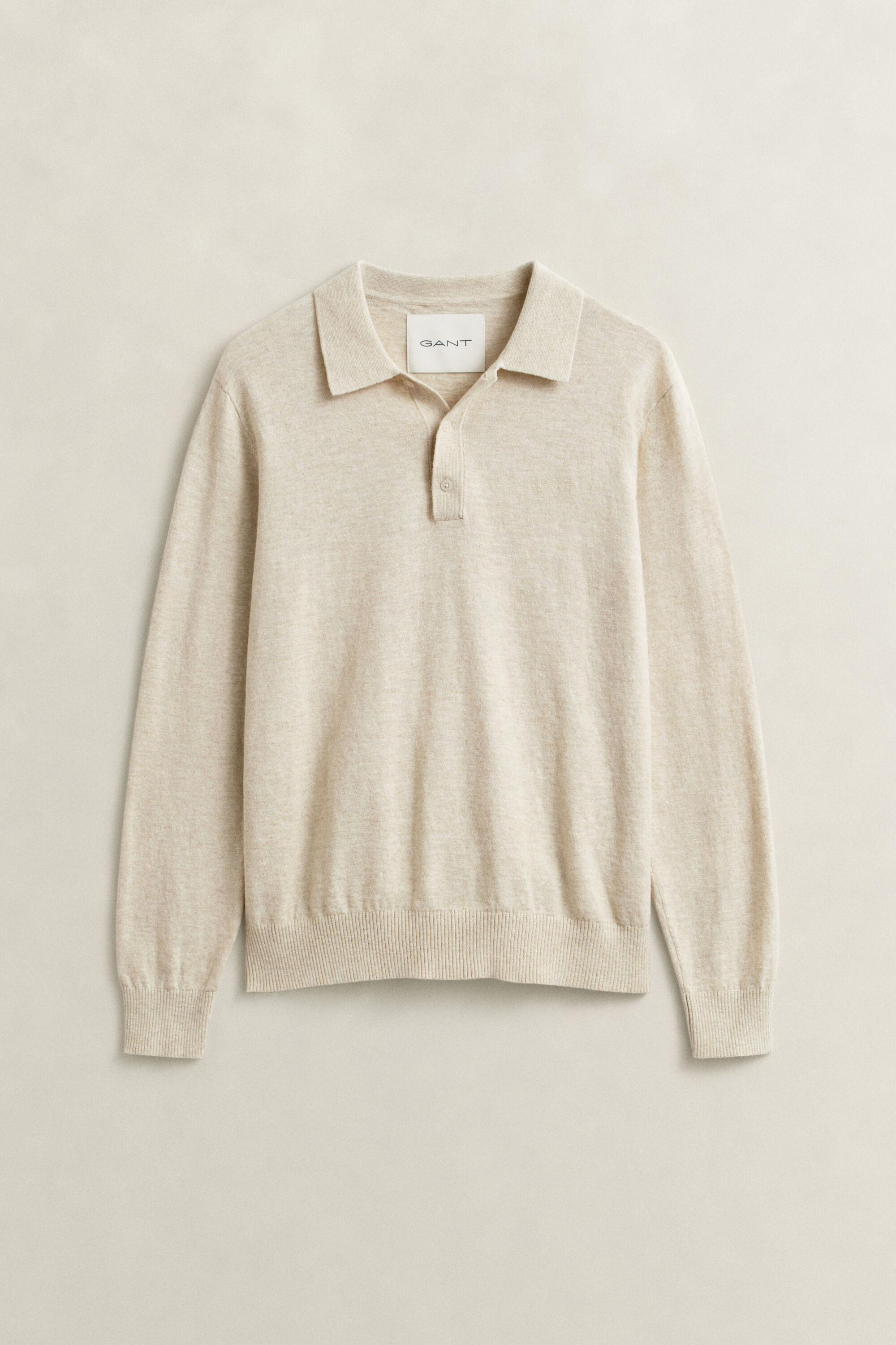 Polopullover aus Baumwollmix-Flammgarn