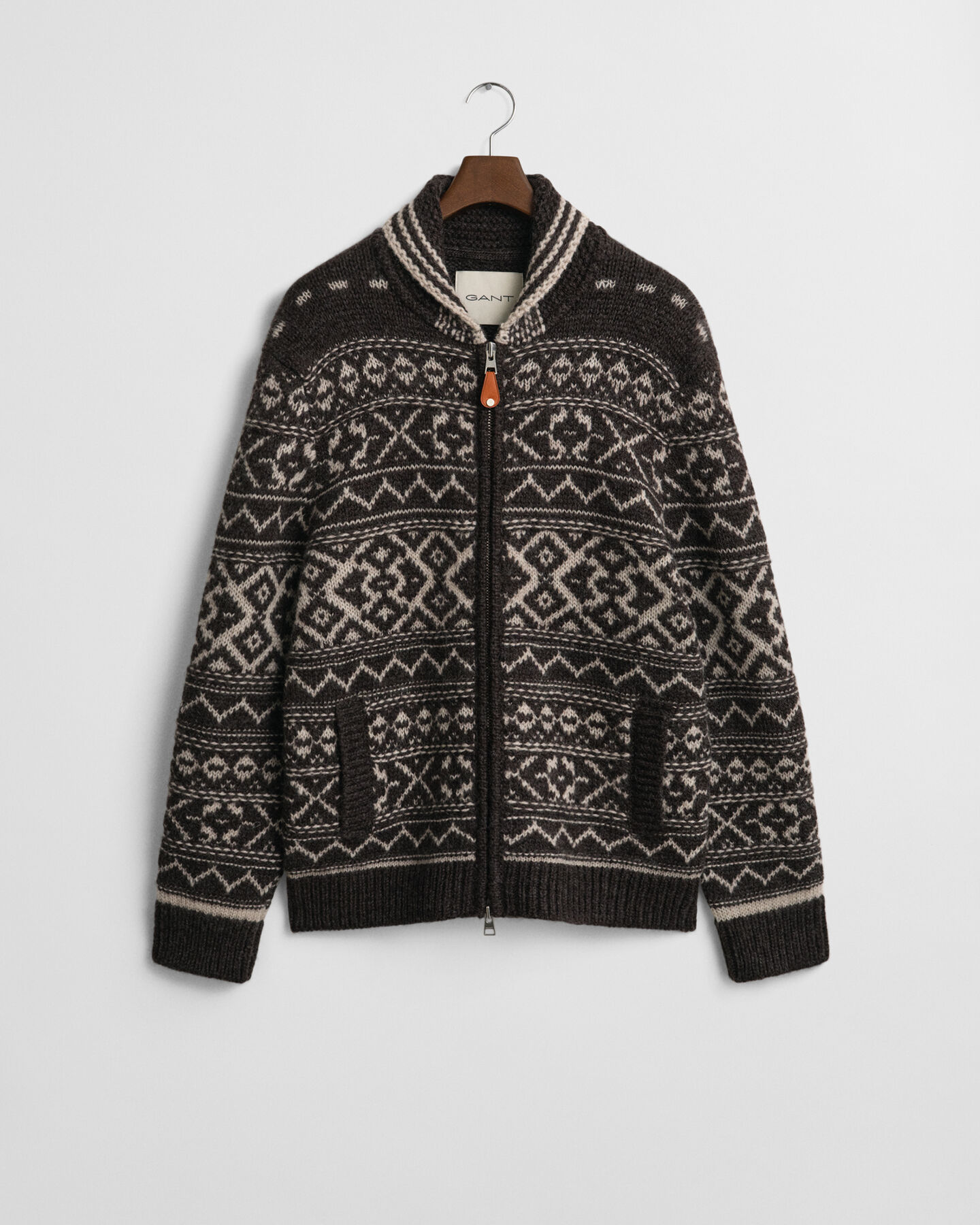 Jacquard Strickjacke