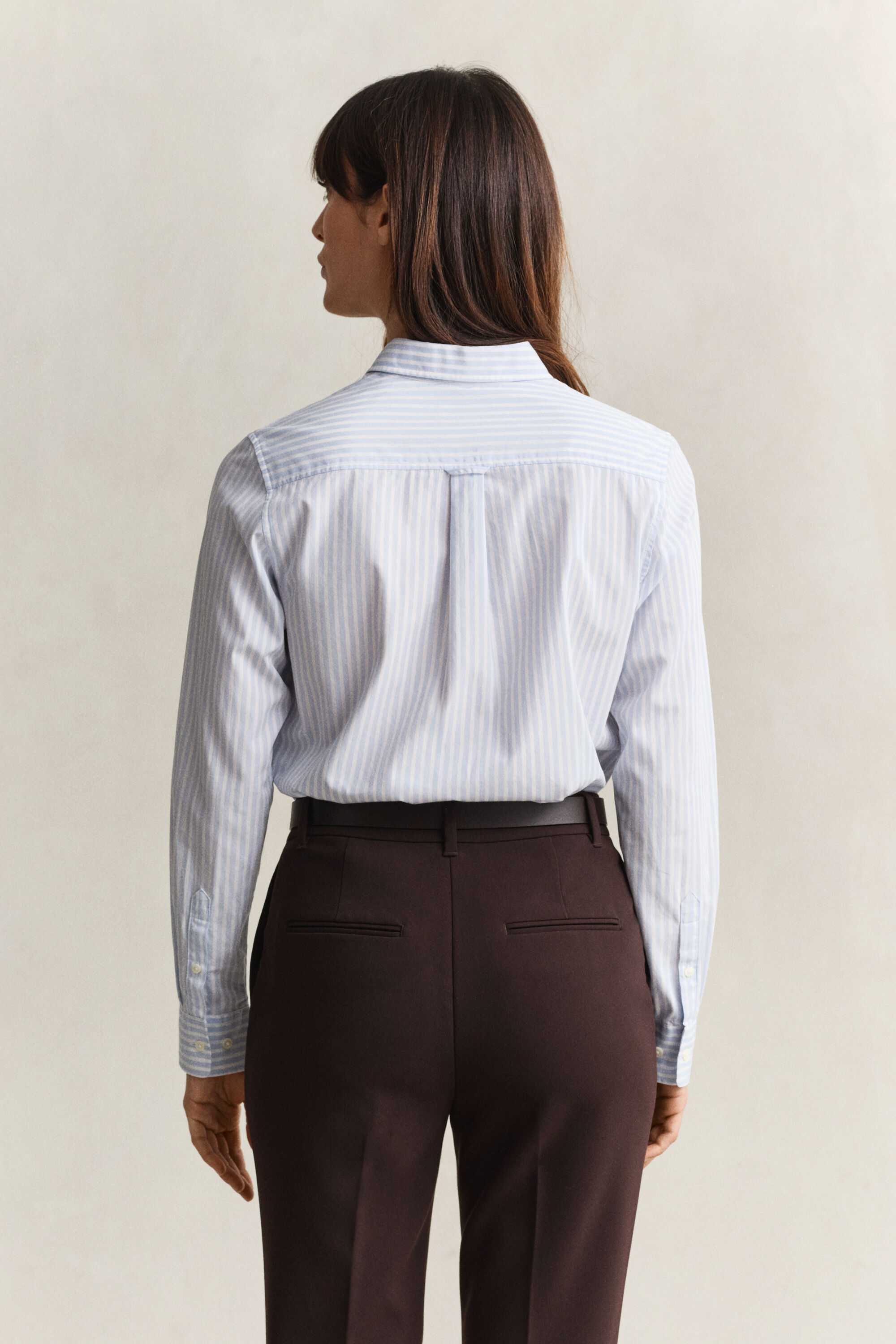 Regular Fit Classic Popeline-Bluse mit Streifen