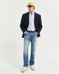 Slim Fit Classic Oxford-Hemd mit Bankerstreifen