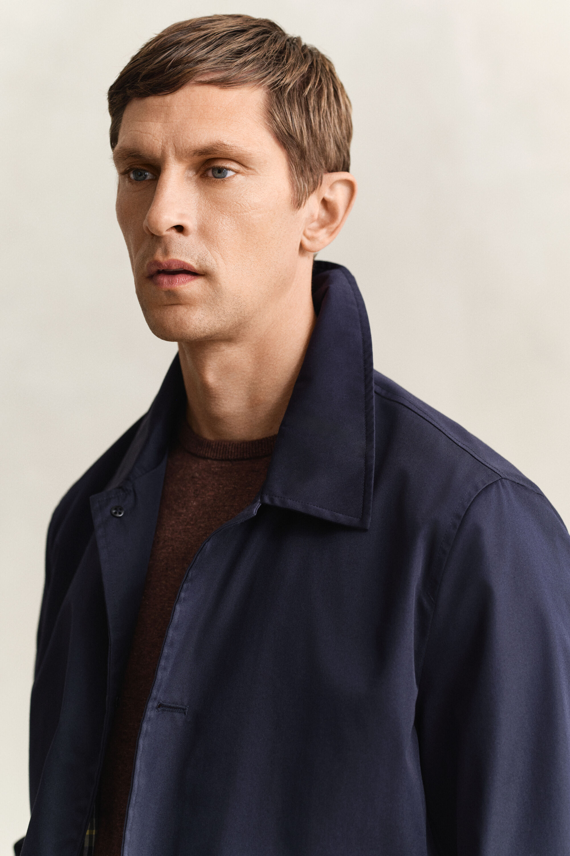 Kurzmantel aus Baumwollmischung