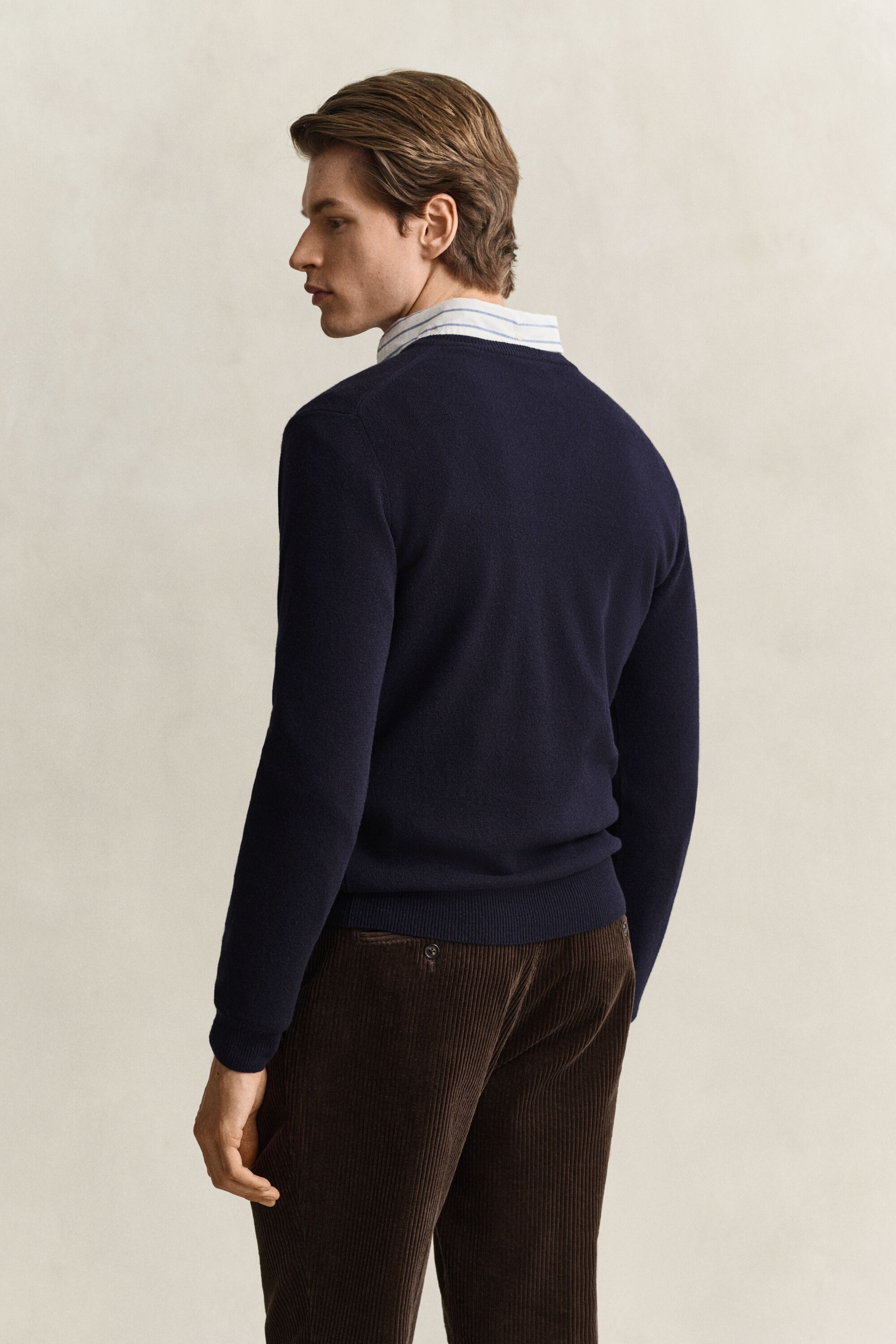 V-Neck Pullover aus Lambswool