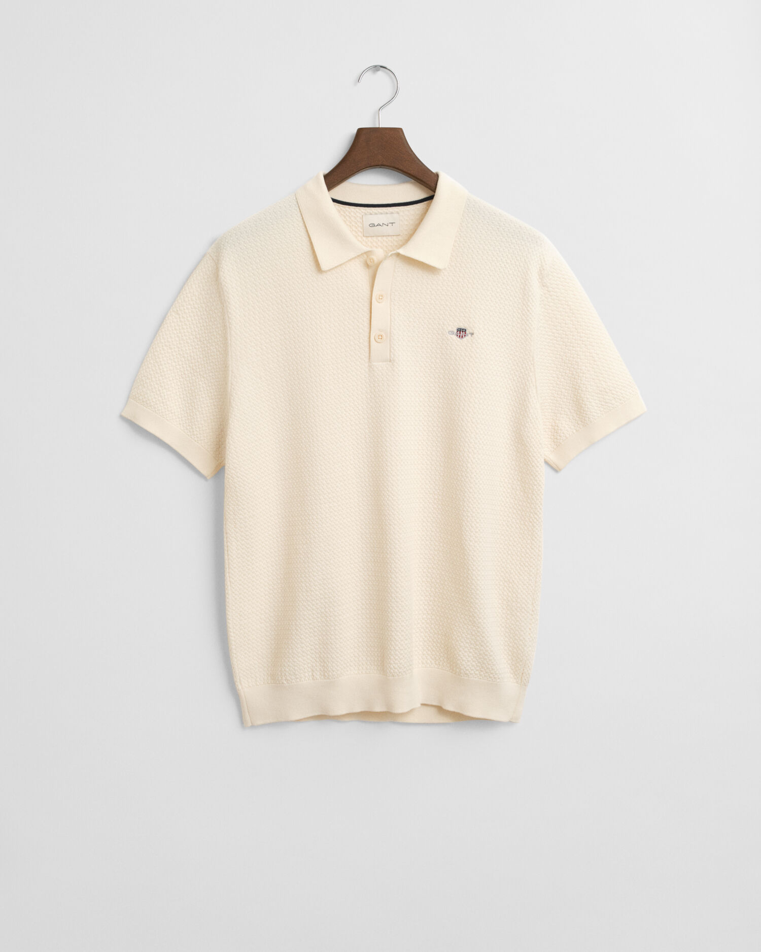 Poloshirt aus strukturierter Baumwolle