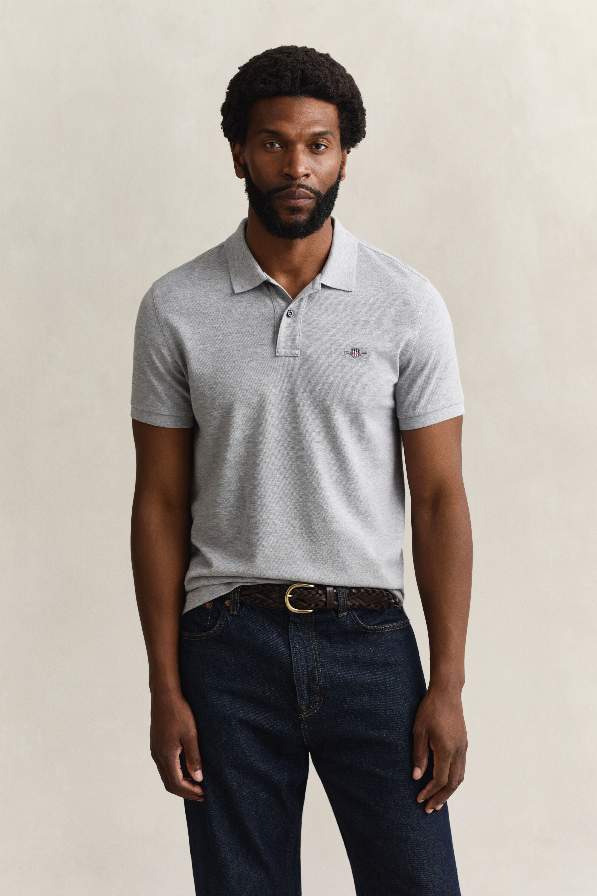 Slim Fit Archive Shield Piqué Poloshirt