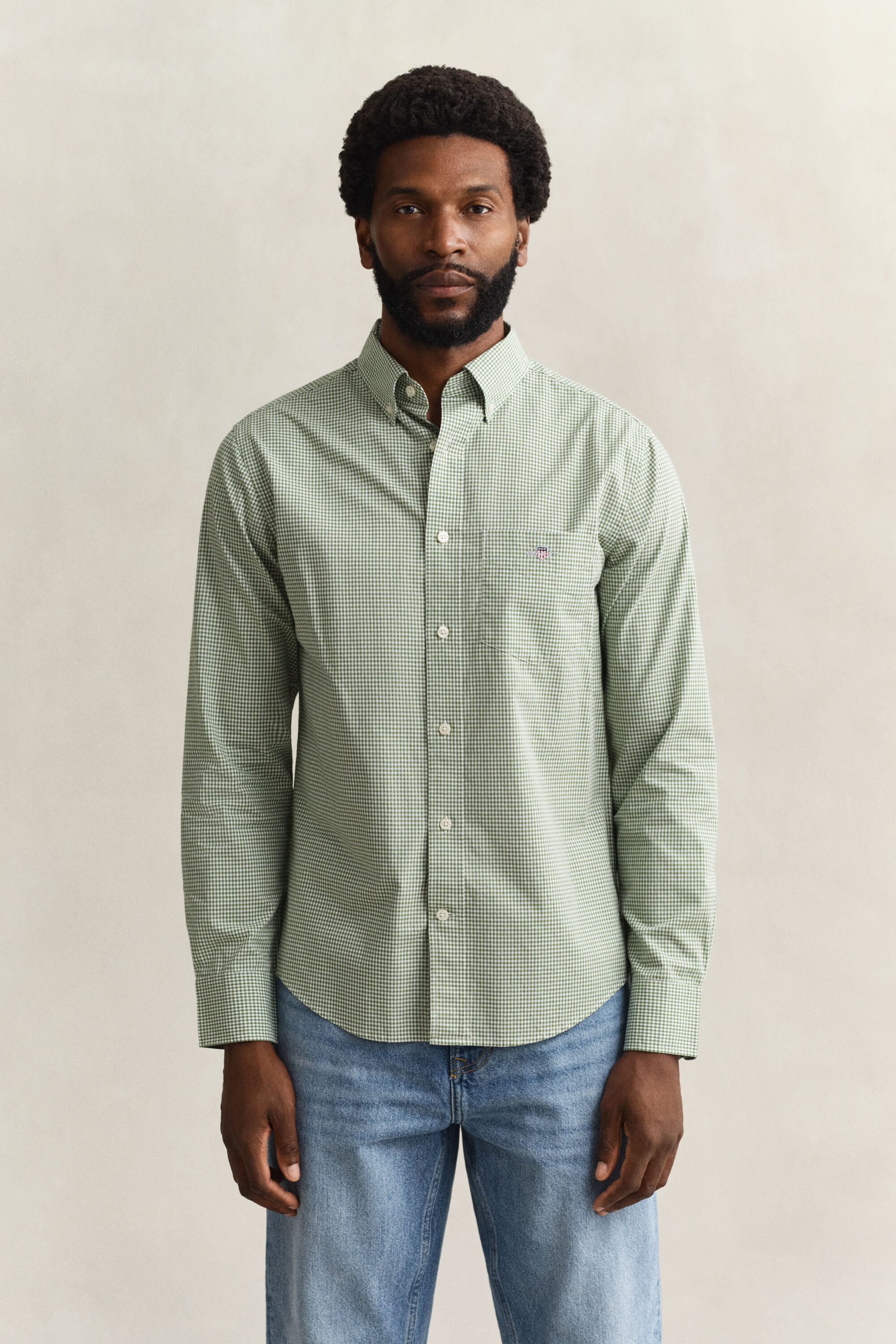 Gingham Classic Popeline Hemd
