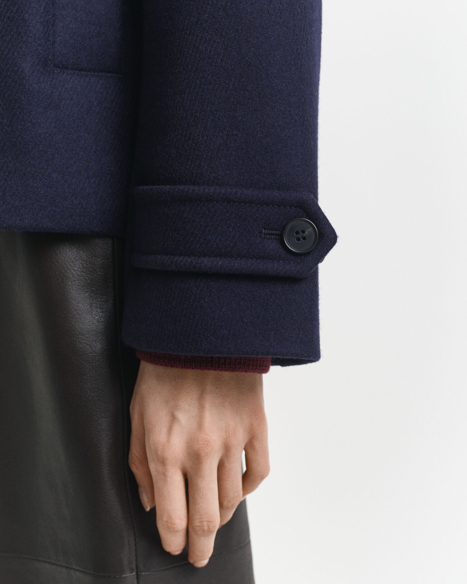 Kurzmantel aus Wollmischung