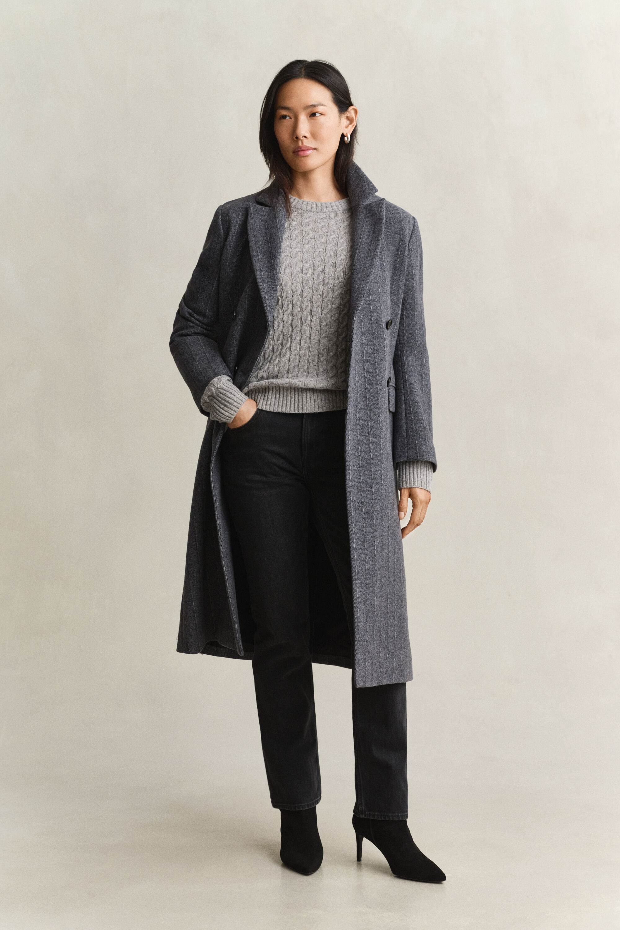 Zopfstrickpullover aus Kaschmir