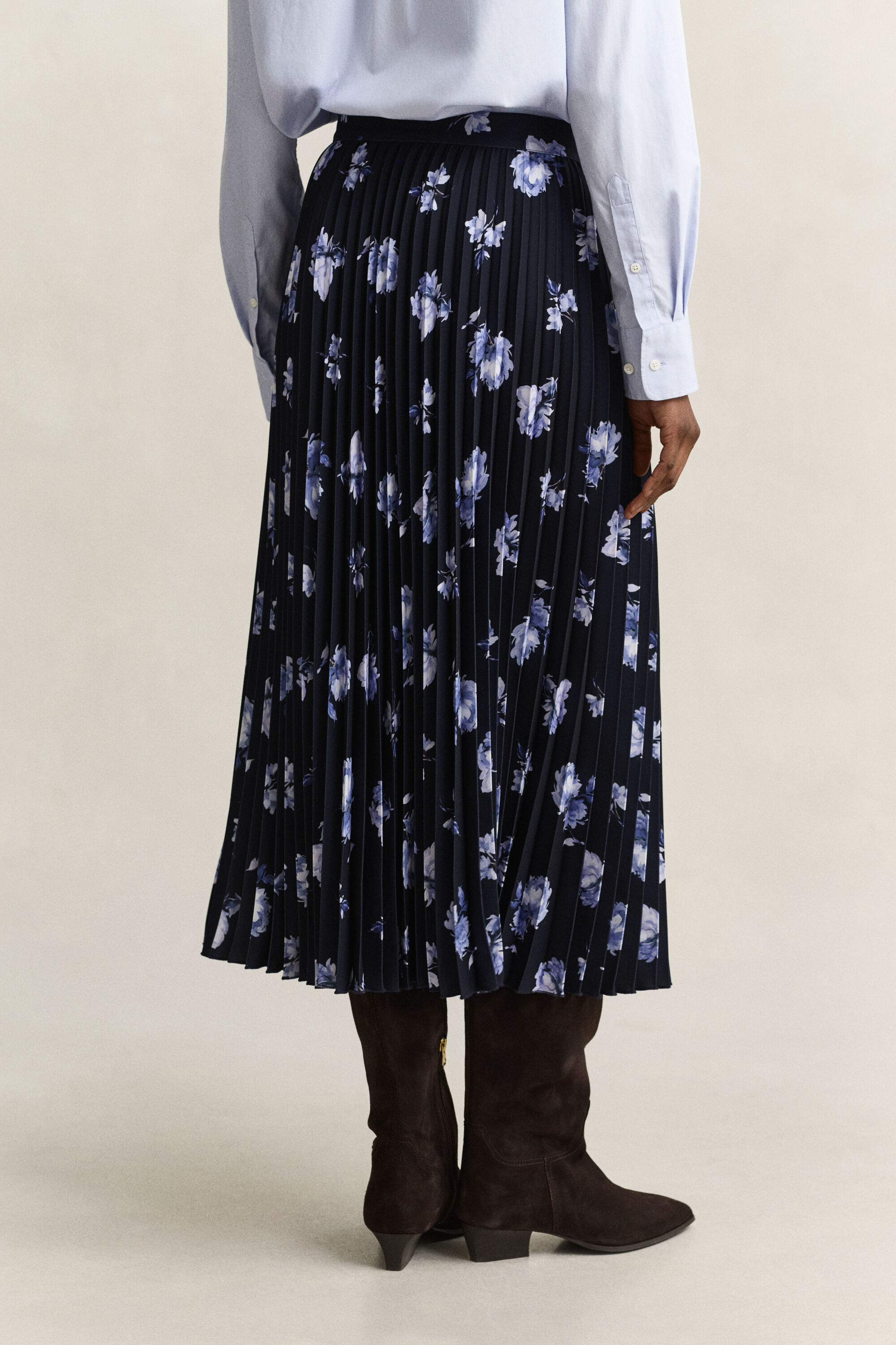 Faltenrock mit Blumenprint