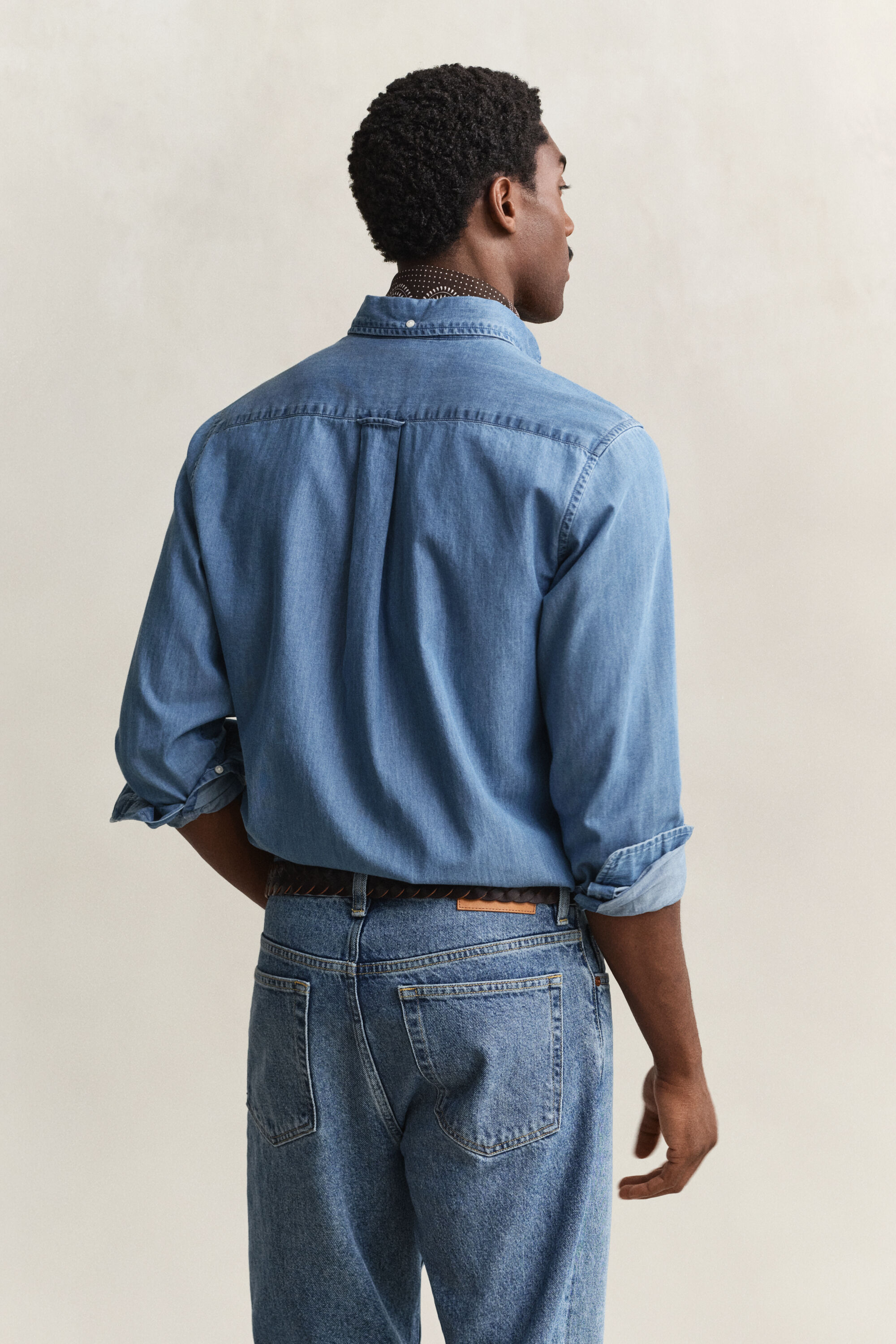 Regular Fit Indigo Hemd