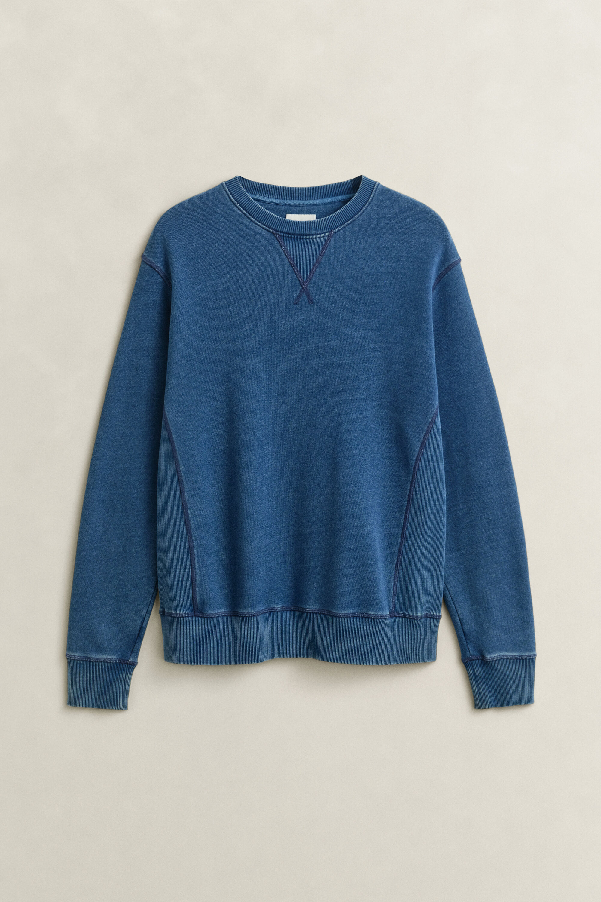 Indigo Rundhals-Sweatshirt