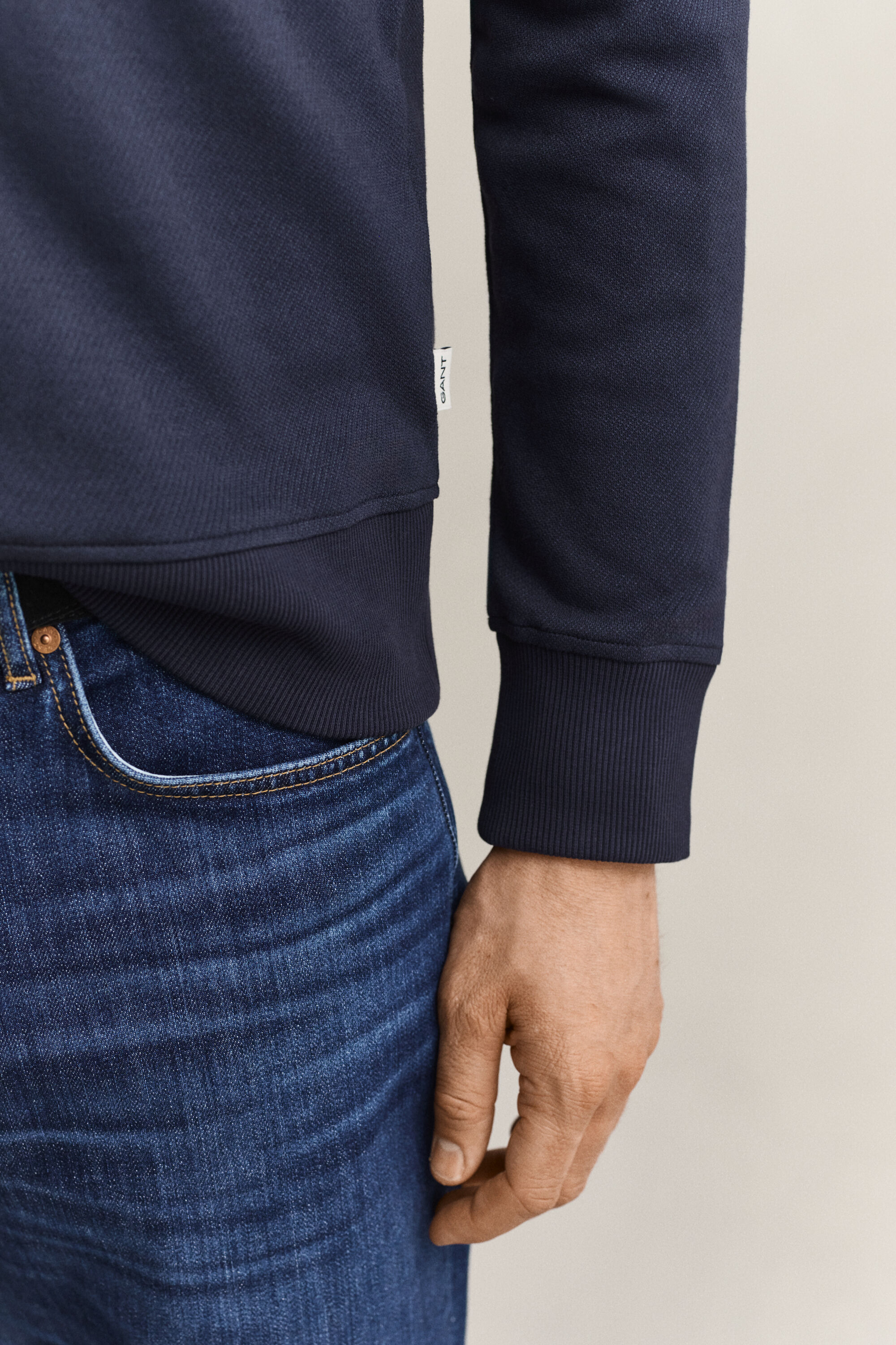Sweatshirt mit halblangem Reißverschluss
