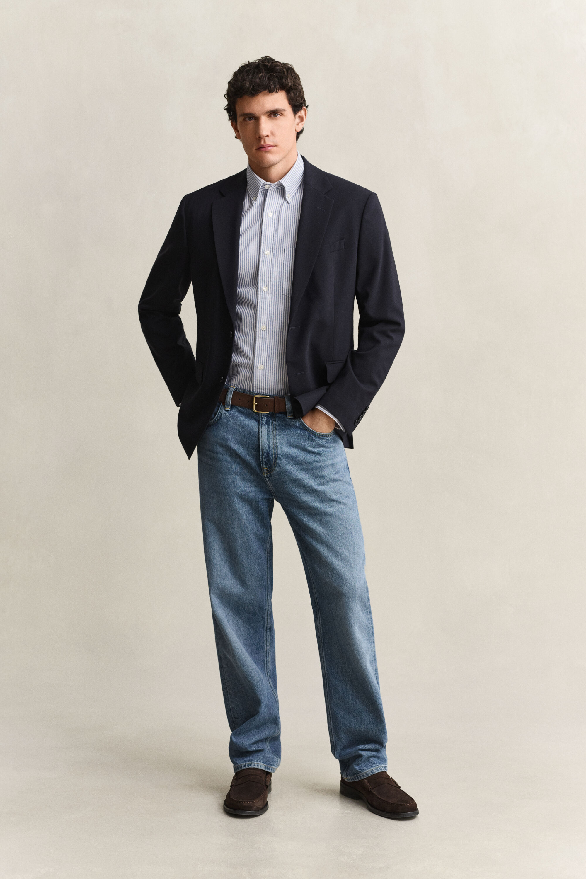 Classic Regular Fit Oxford-Hemd mit Streifen