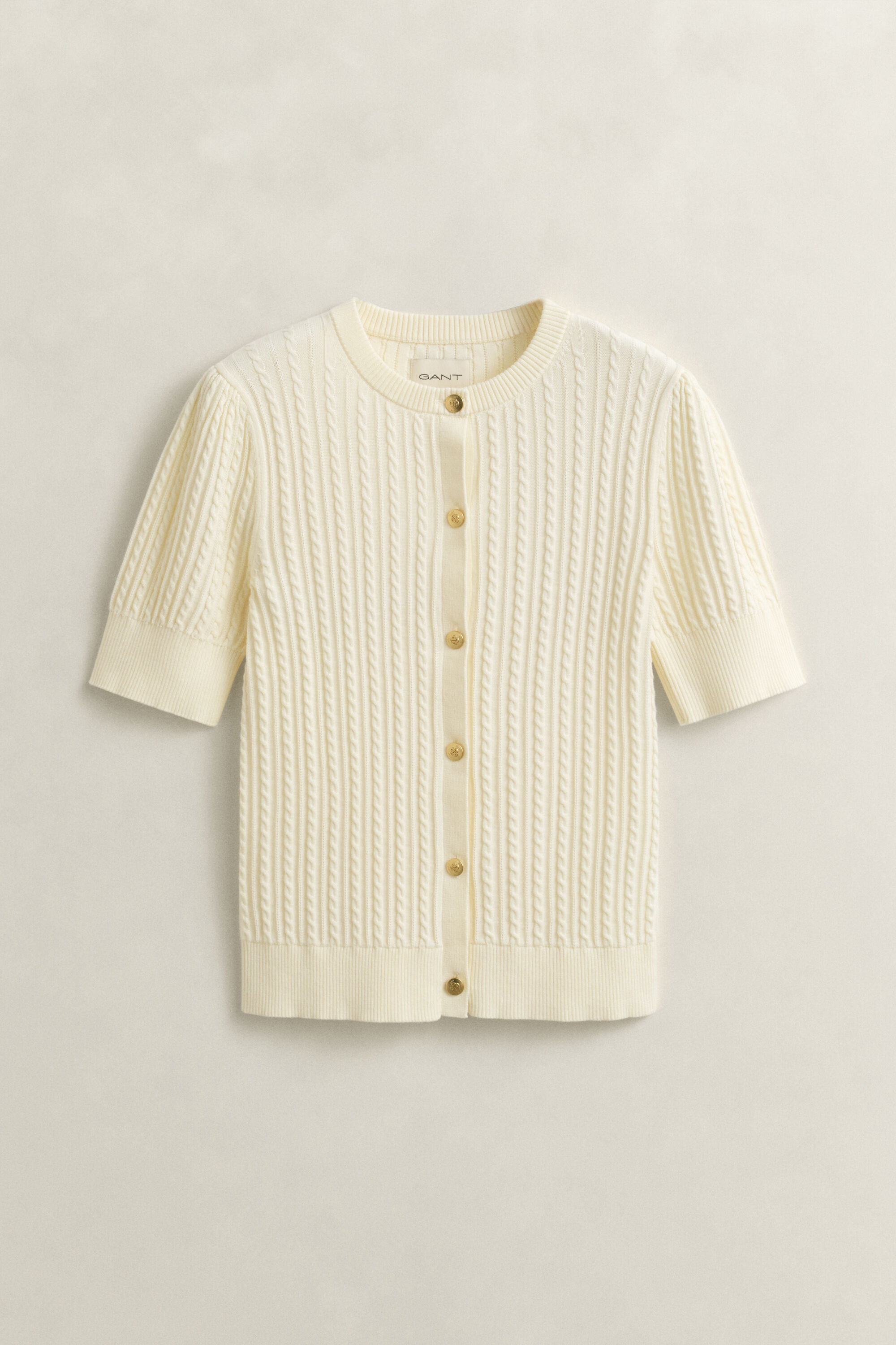 Zopfstrick Strickjacke aus Baumwolle