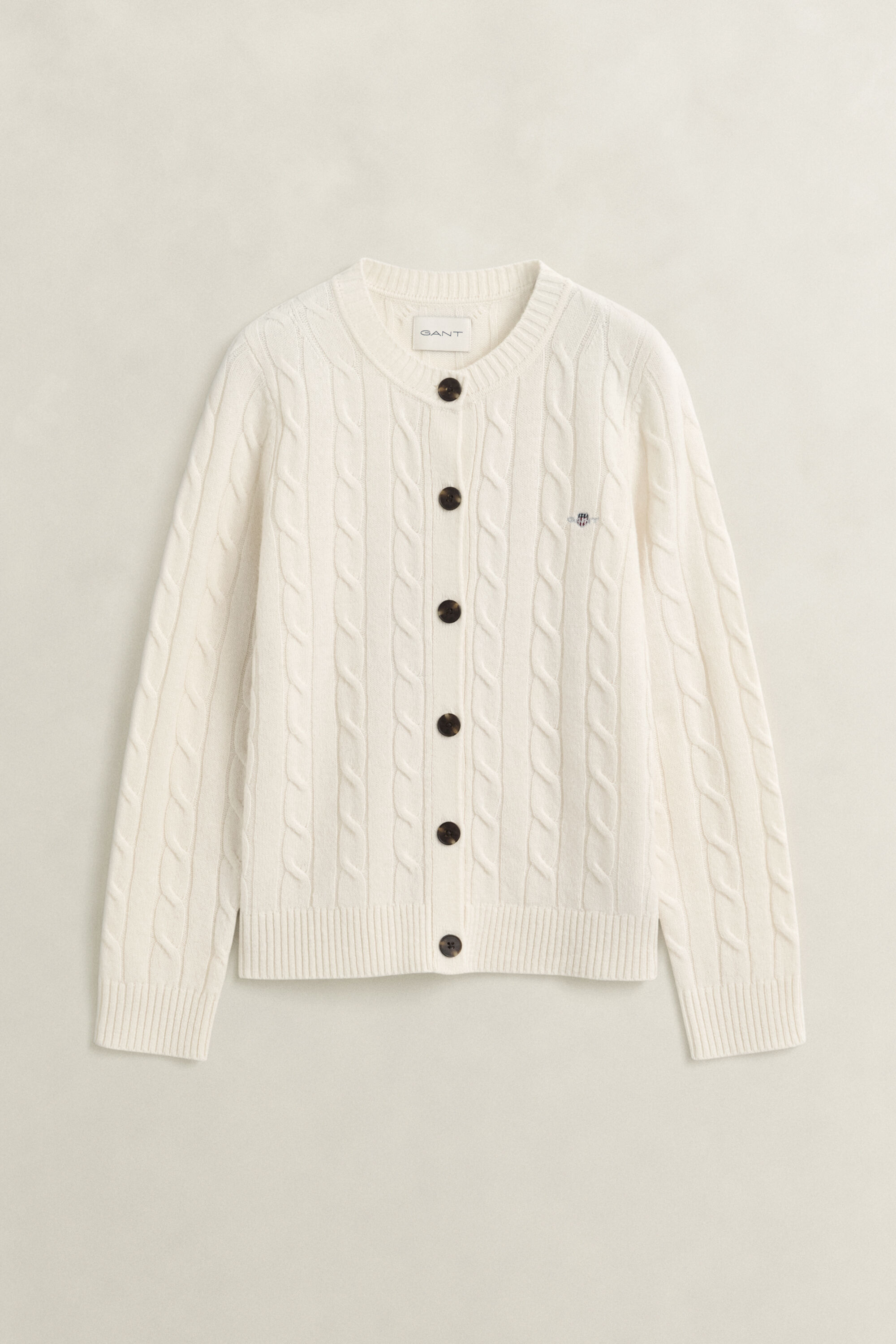 Zopfstrick Strickjacke aus Lambswool