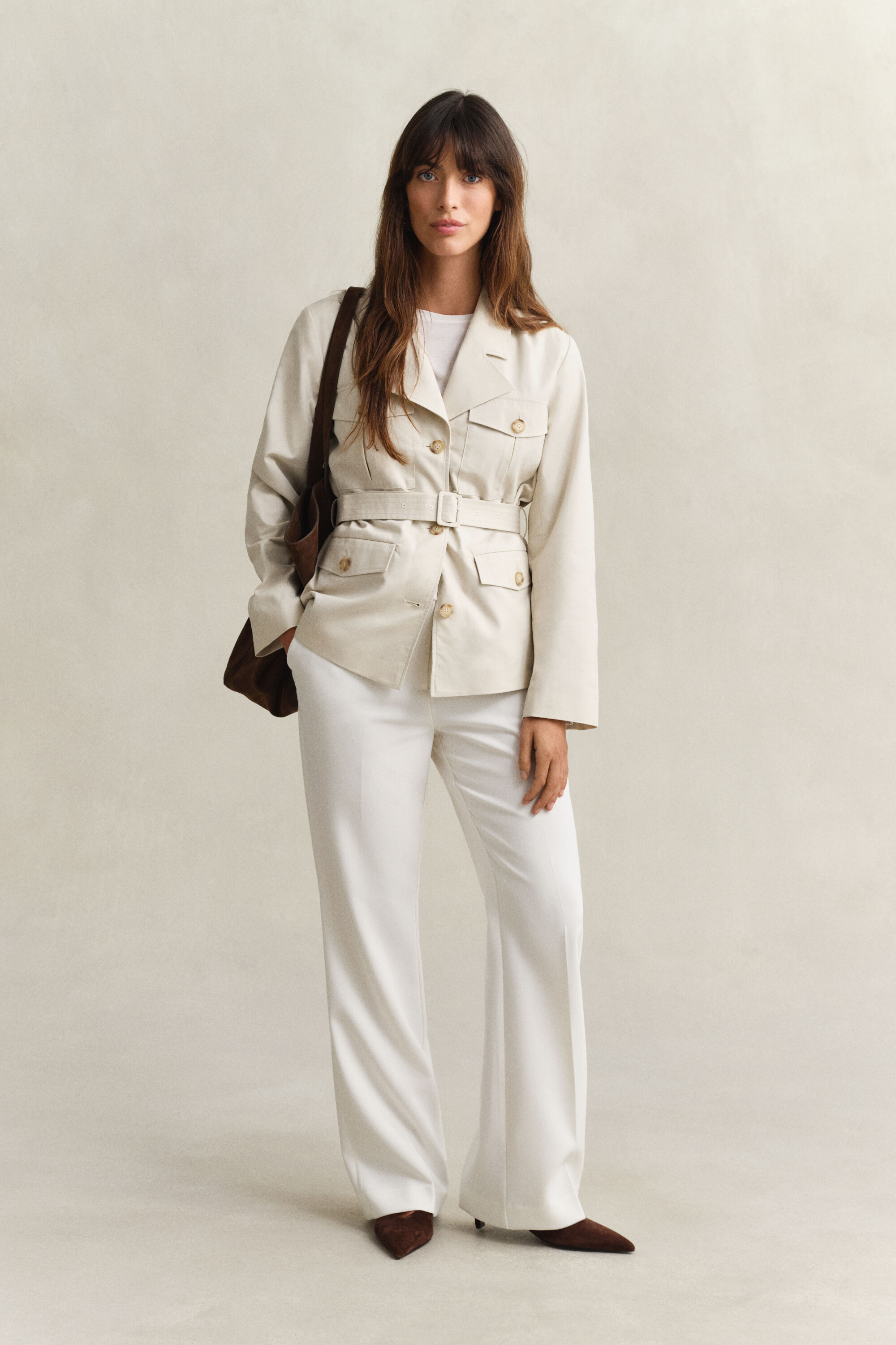 Utility Jacke mit Gürtel