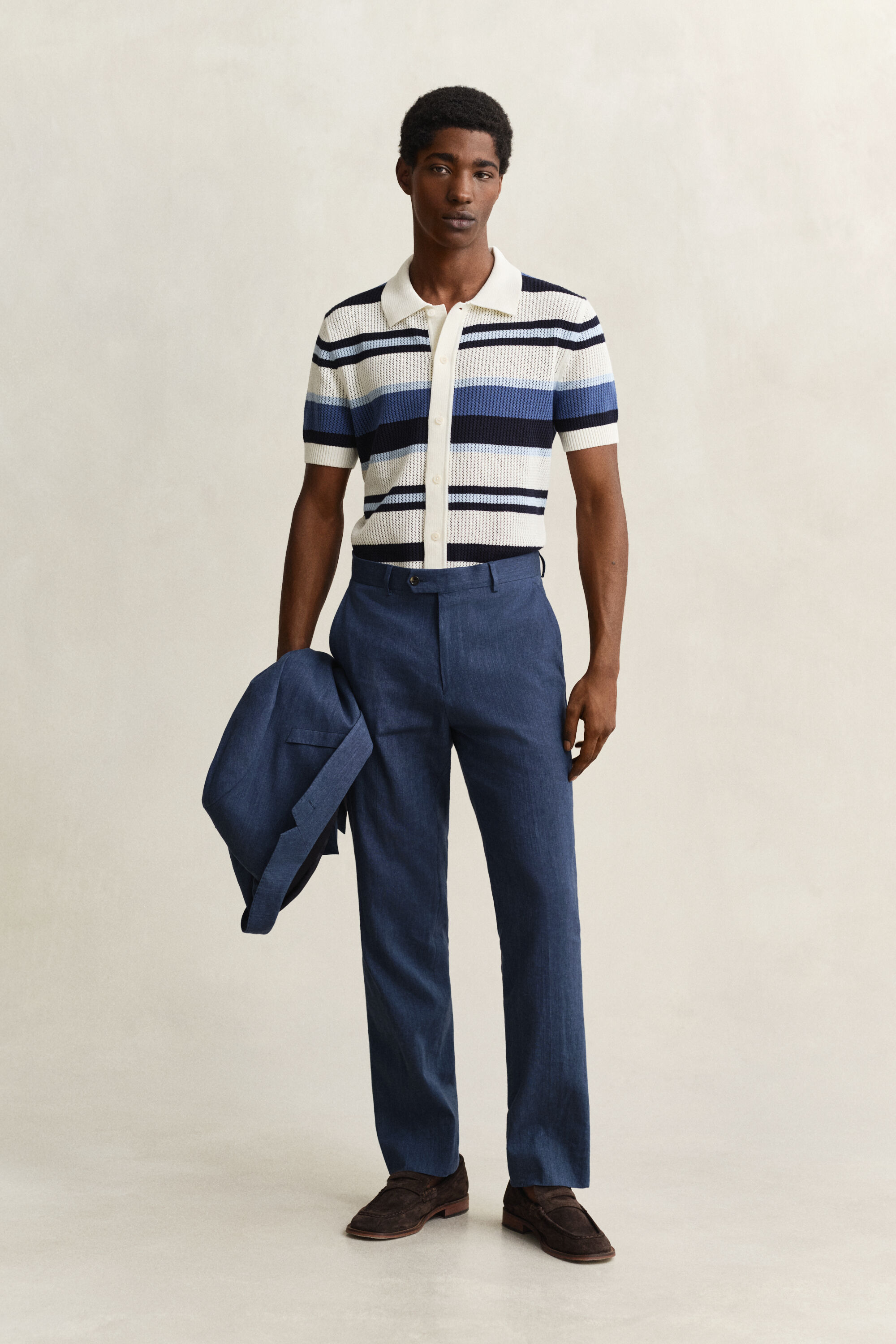 Anzughose aus Leinenmix