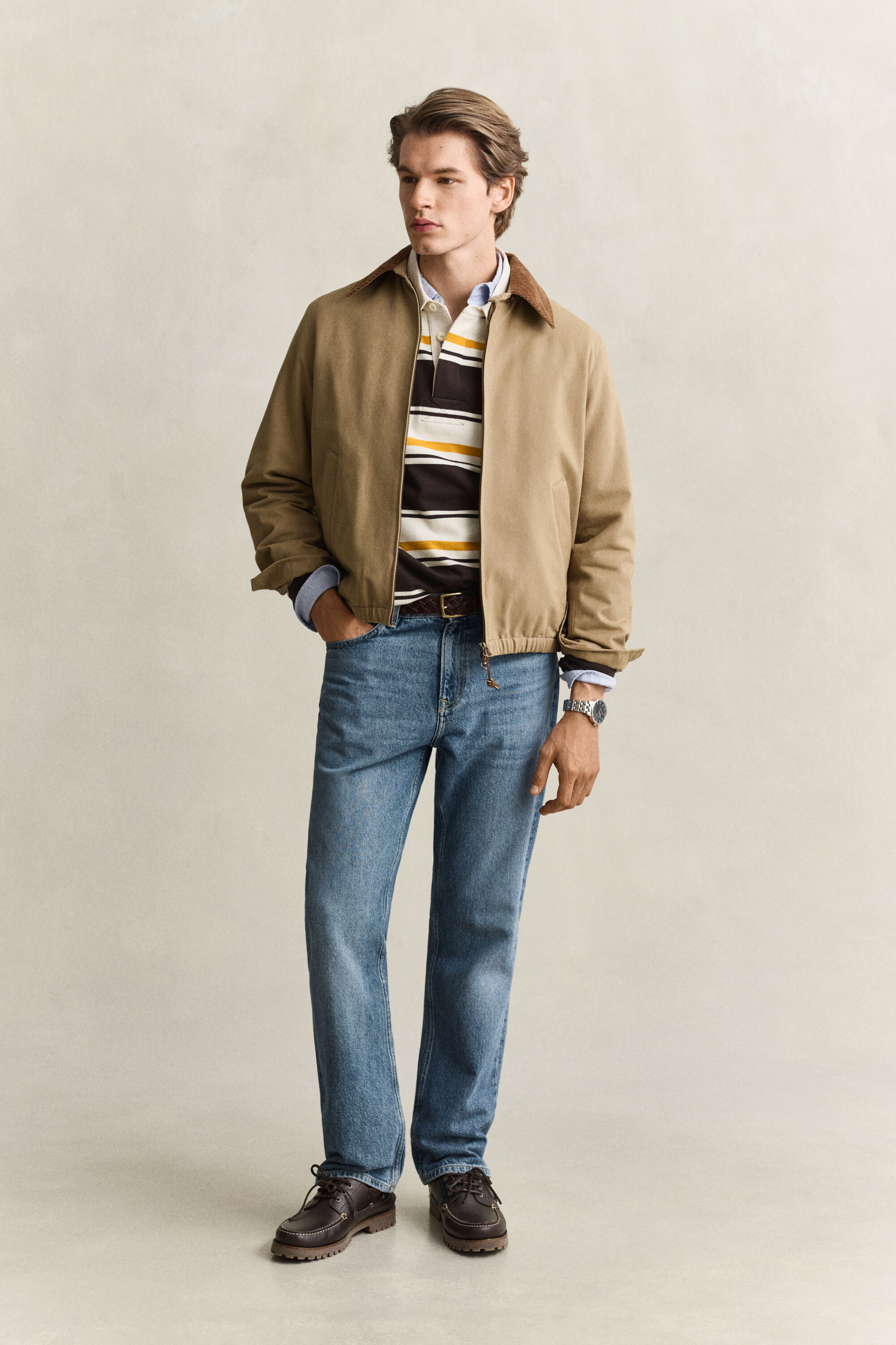 Harrington Jacke aus Moleskin
