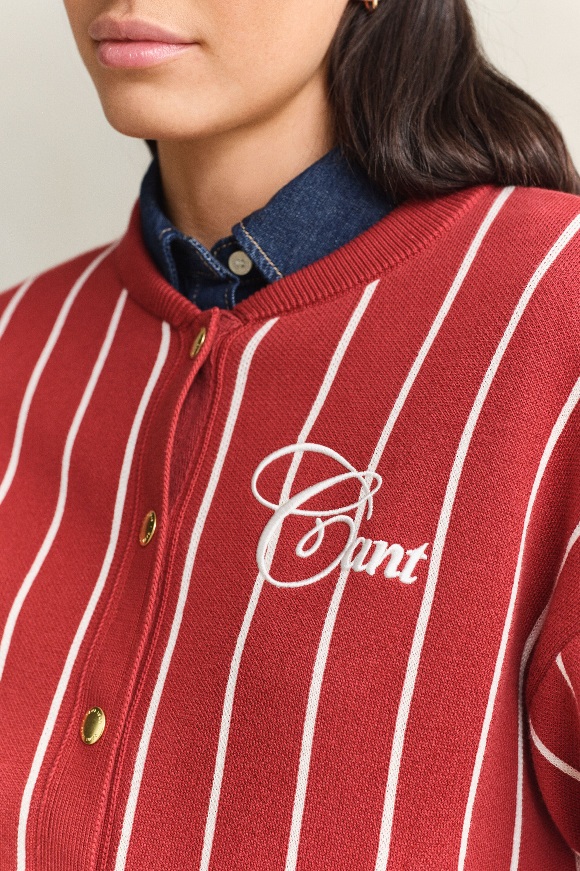 Gestrickte Gant Varsity Jacke