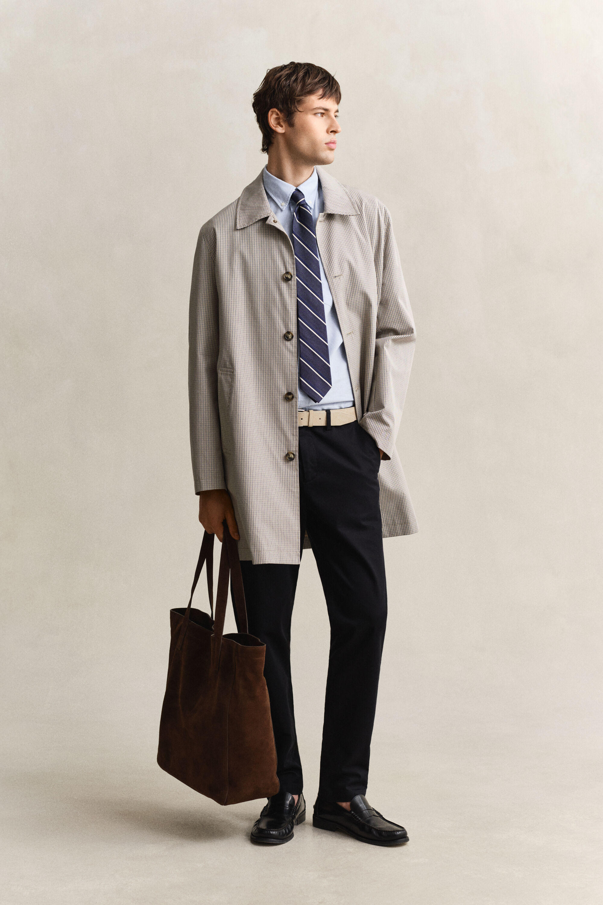 Kurzmantel aus Baumwollmischung