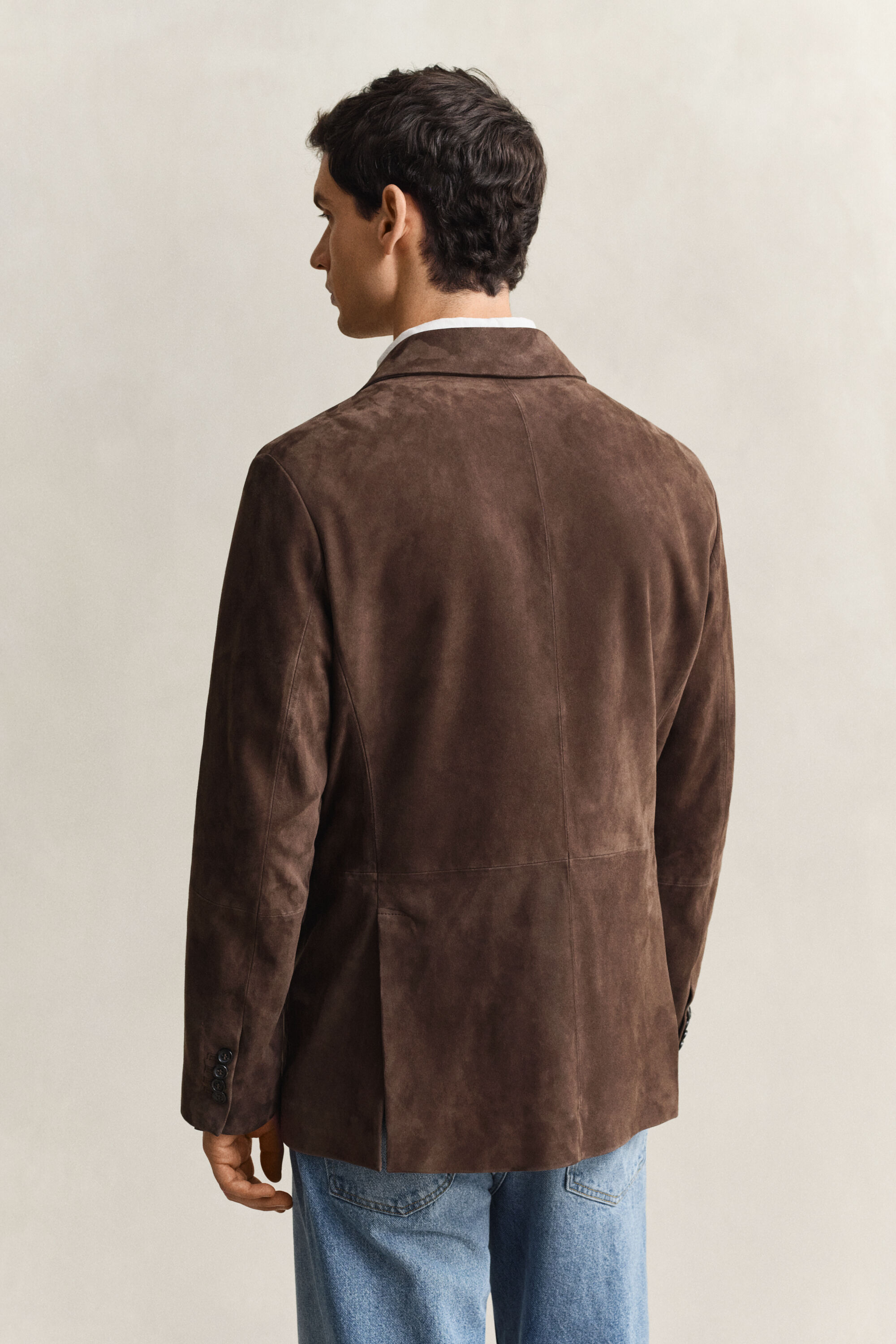 Sakko aus Veloursleder