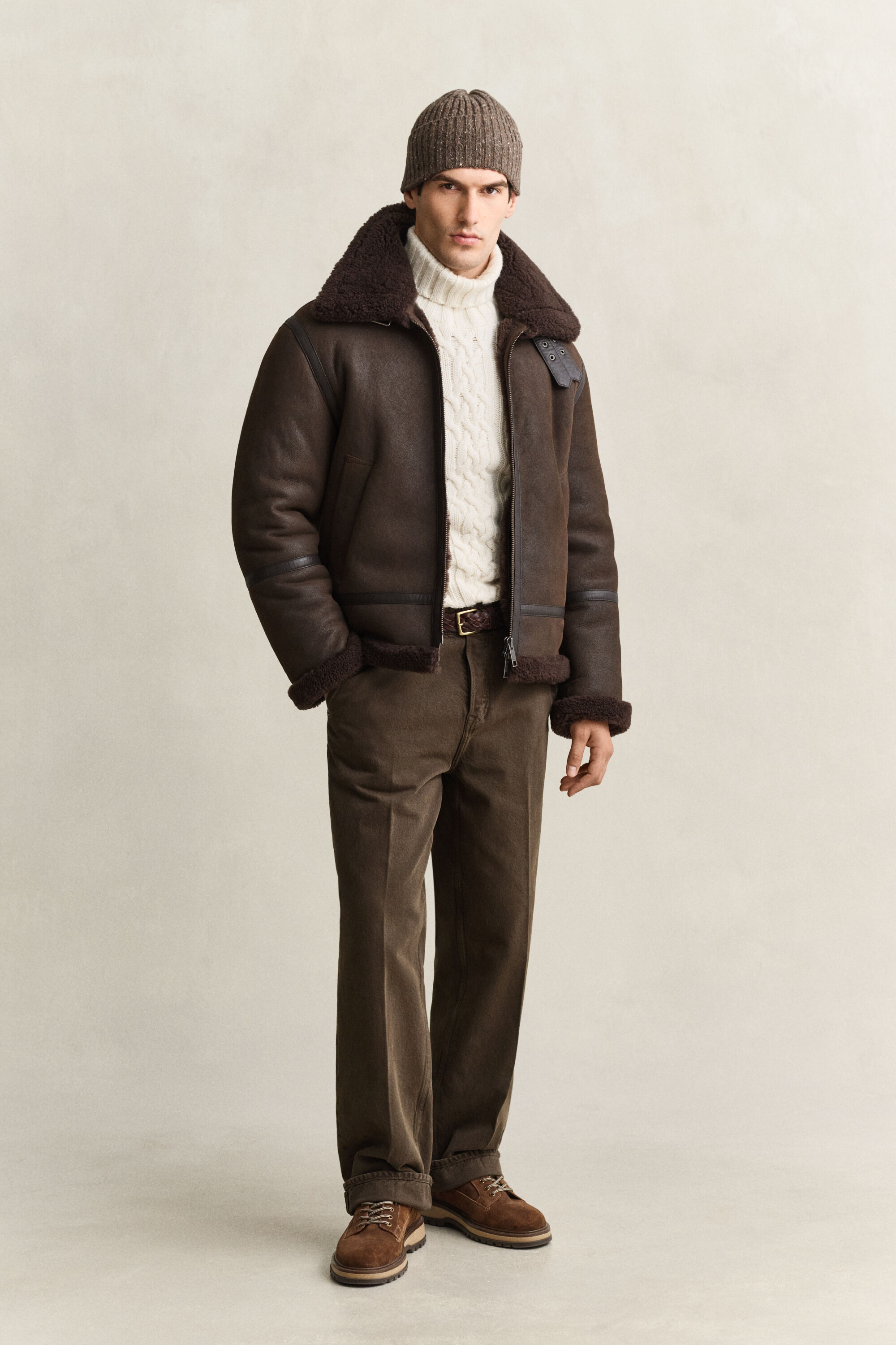 Shearling-Jacke