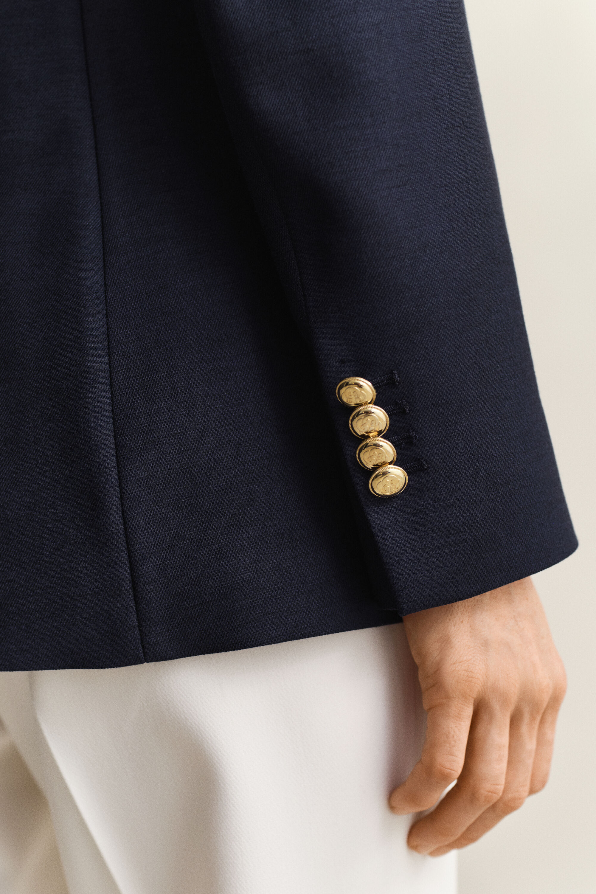 Club Blazer mit Kontrastkragen