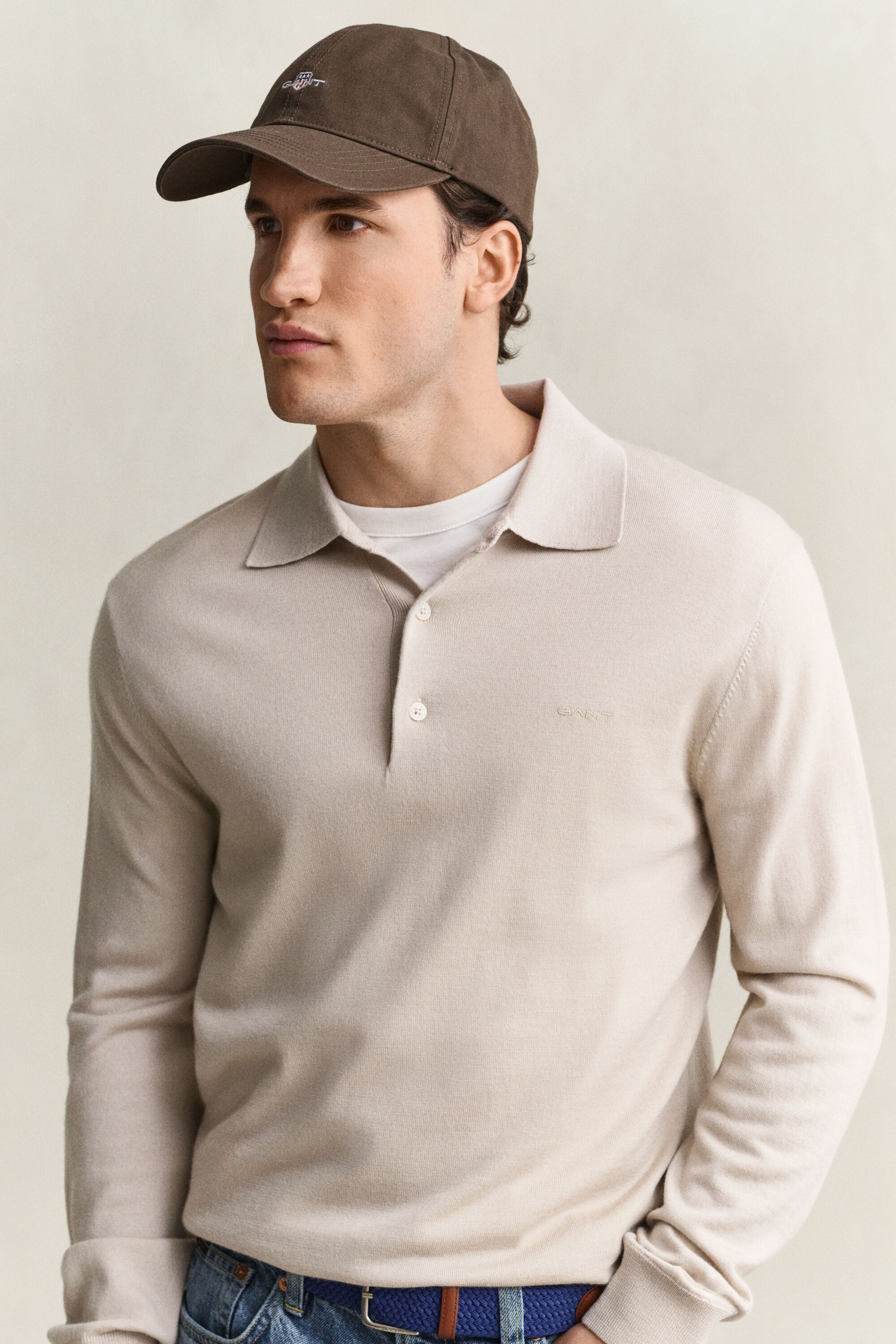 Polopullover aus extrafeiner Merinowolle