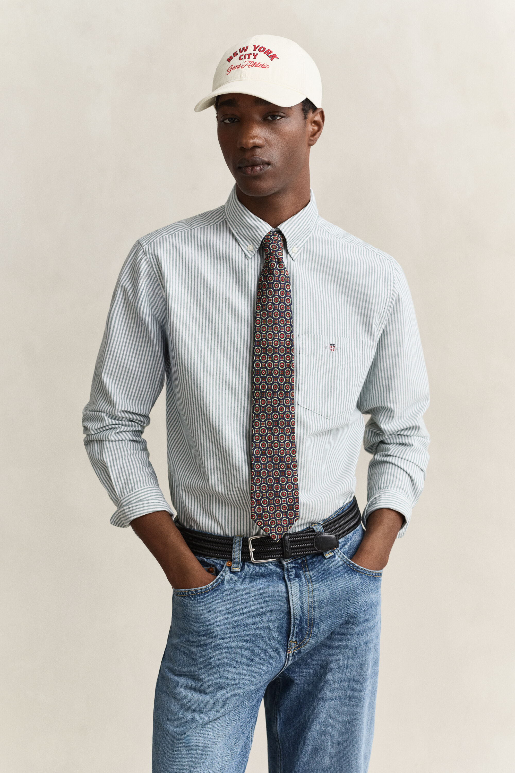 Classic Regular Fit Oxford-Hemd mit Streifen