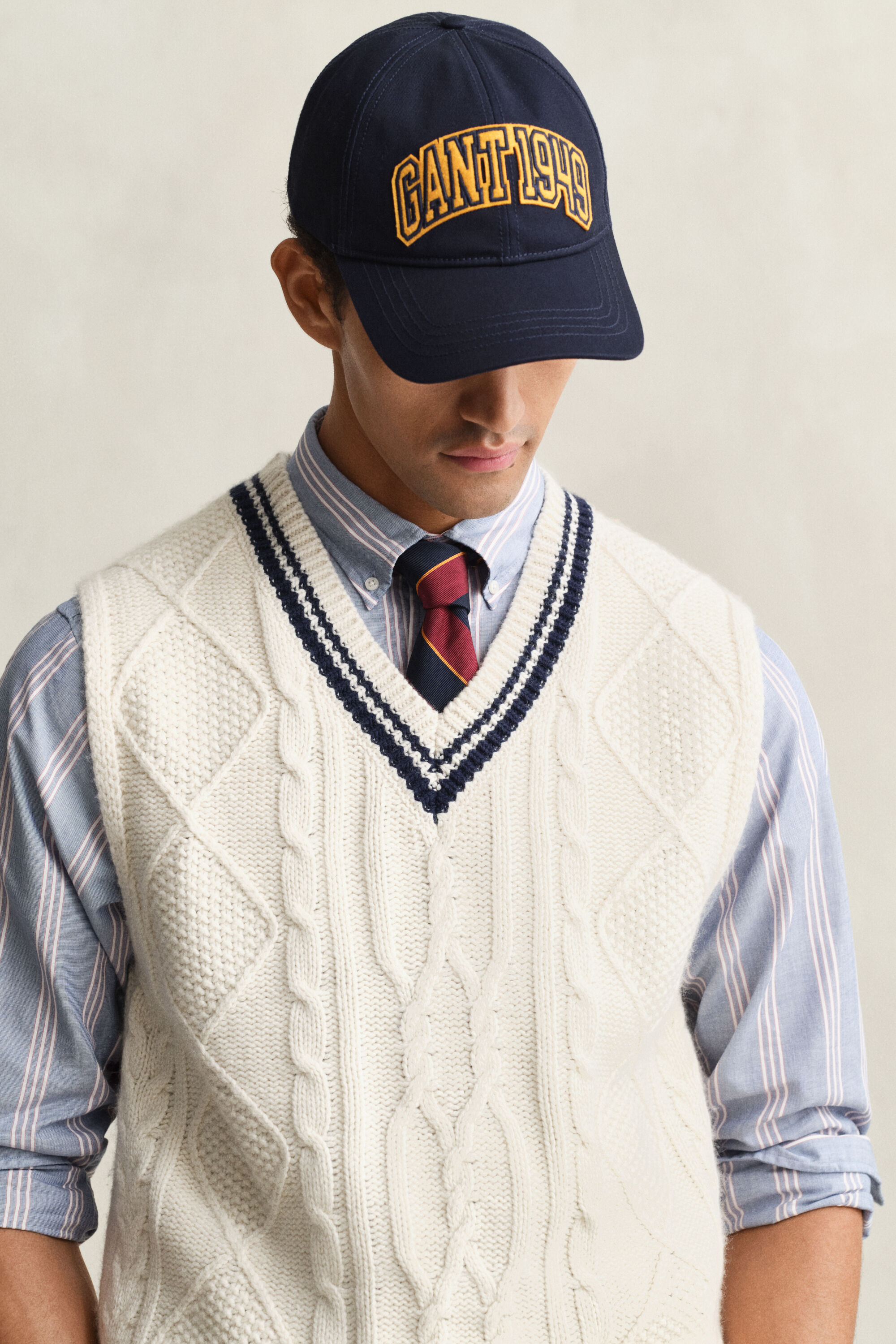 Zopfstrick Pullunder