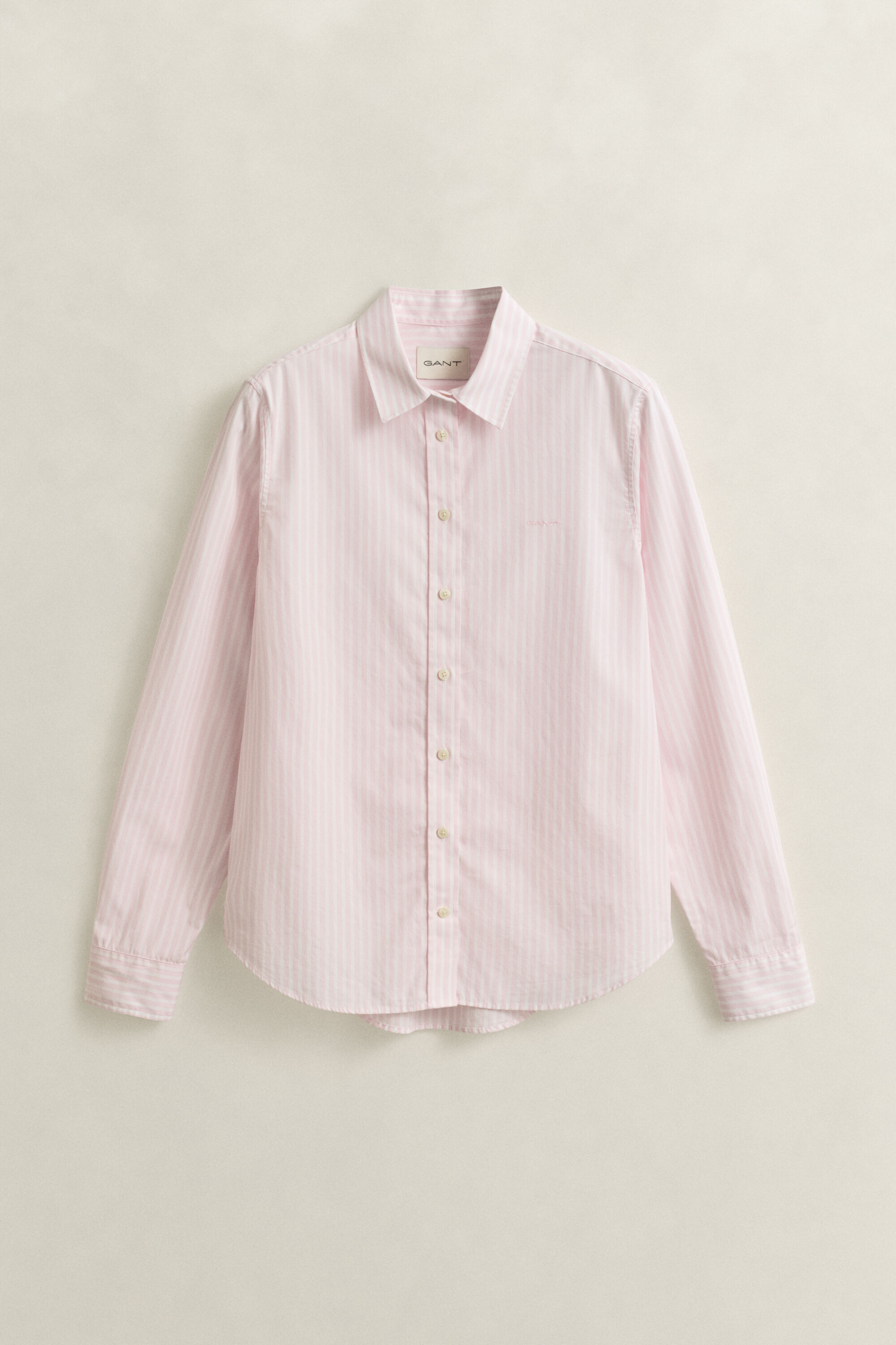 Popeline-Bluse im Regular Fit mit Streifen