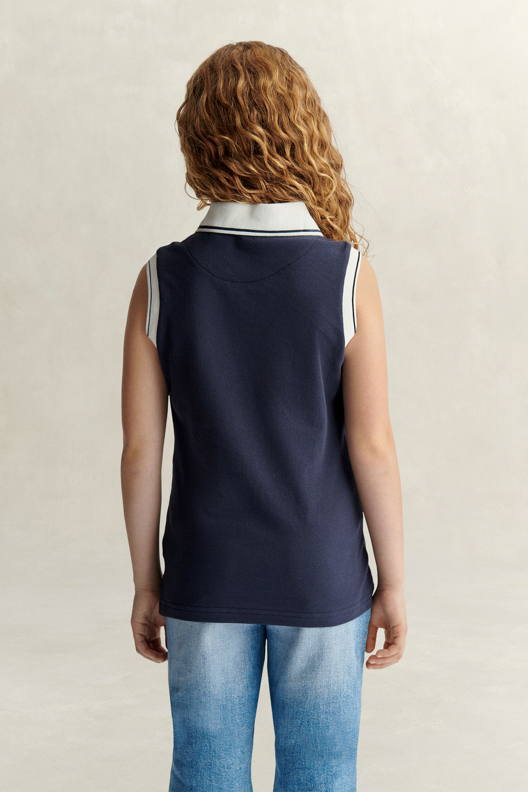 Teen Girls Ärmelloses Poloshirt