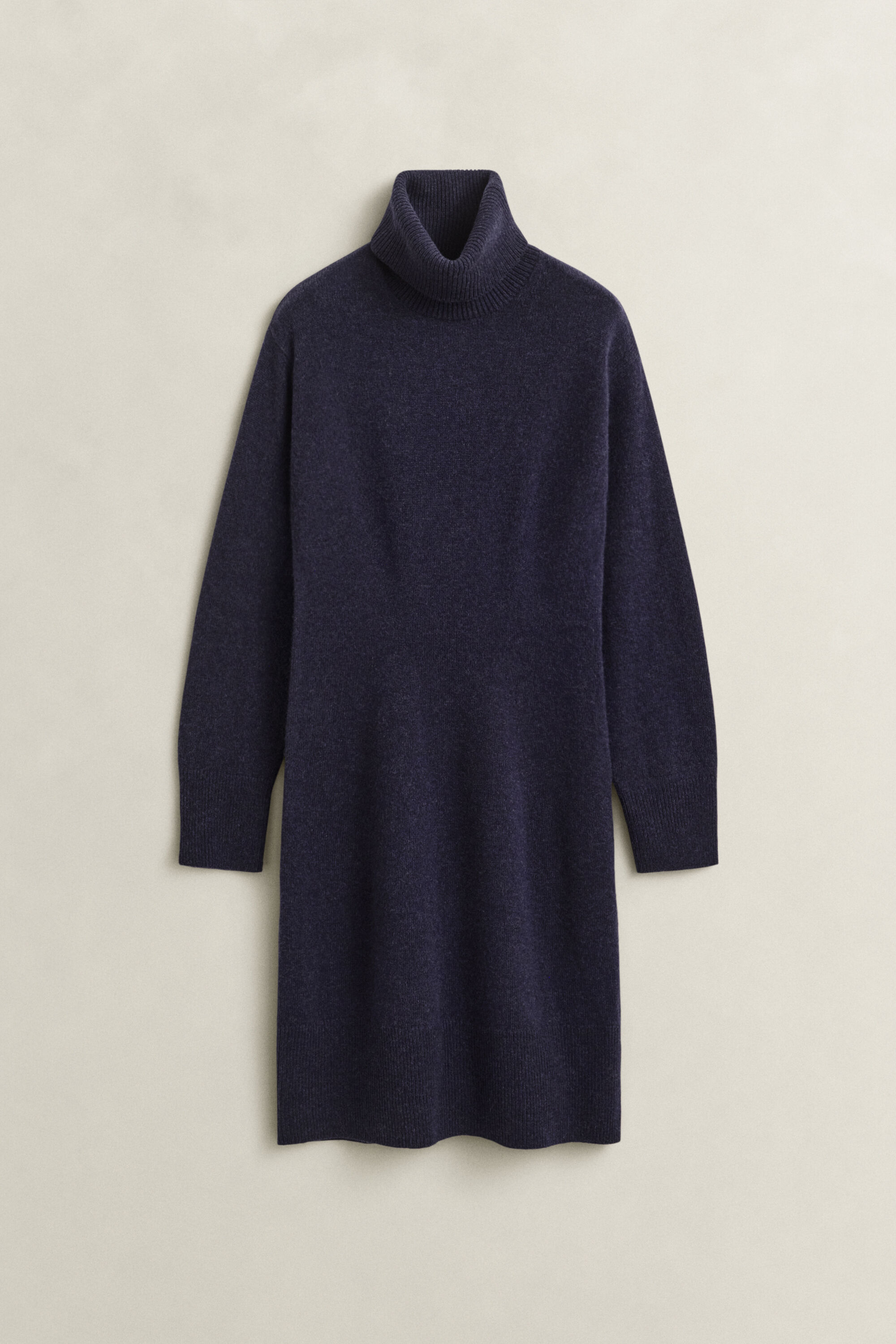 Rollkragenkleid aus Wolle und Kaschmir