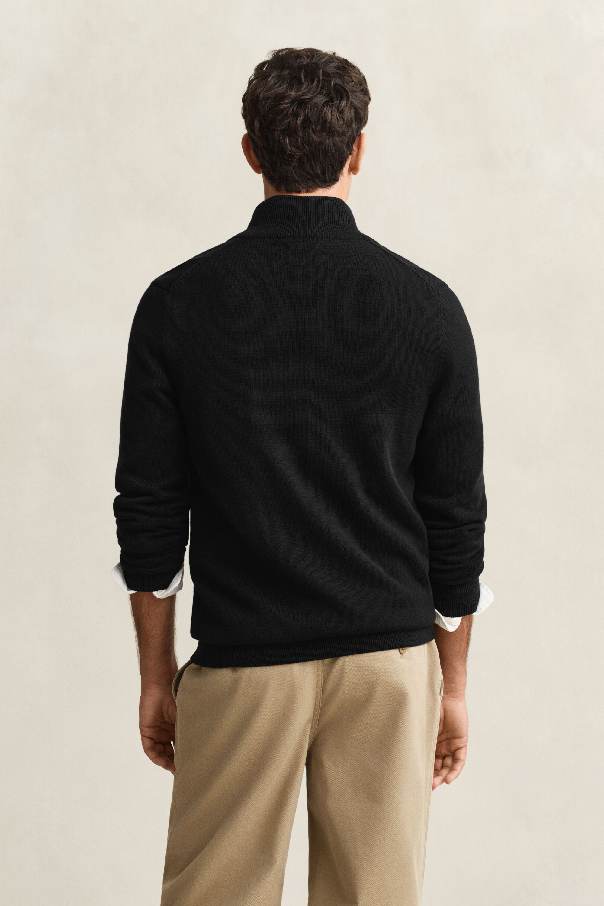 Casual Cotton Strickjacke mit Reißverschluss