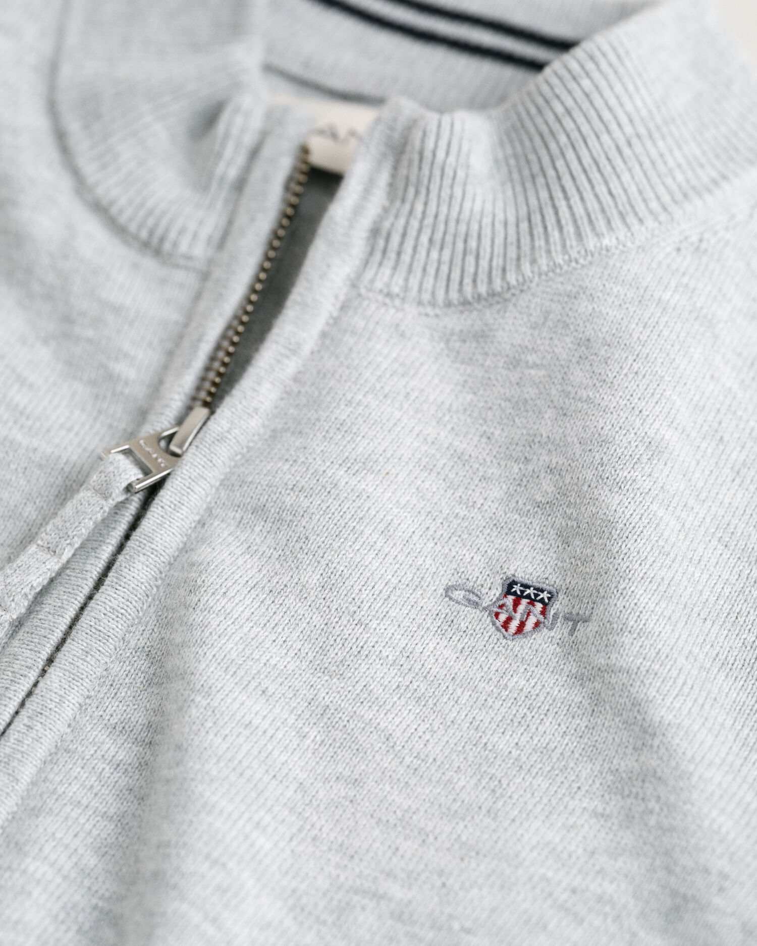 Kids Shield Strickjacke aus Baumwolle mit Reißverschluss