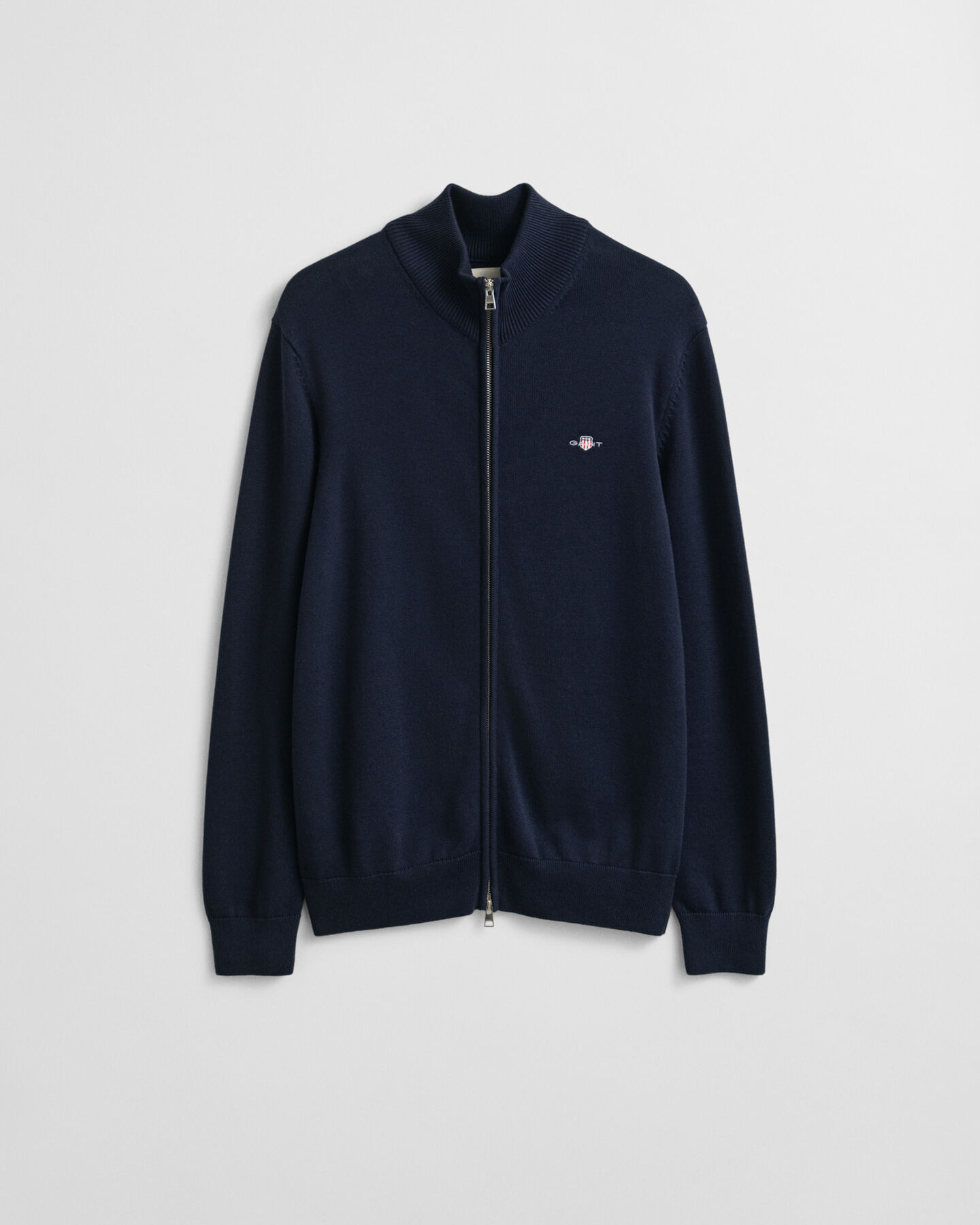 Casual Cotton Strickjacke mit Rei&szlig;verschluss