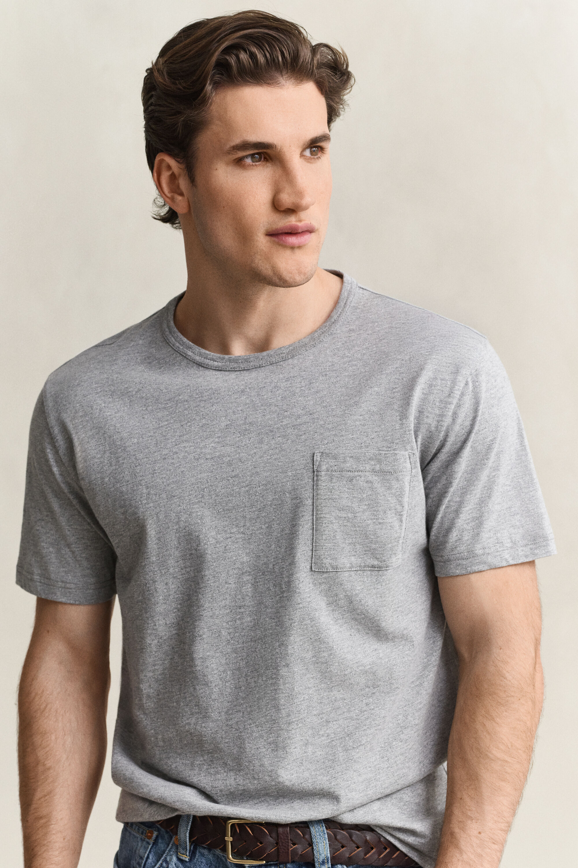Meliertes T-Shirt