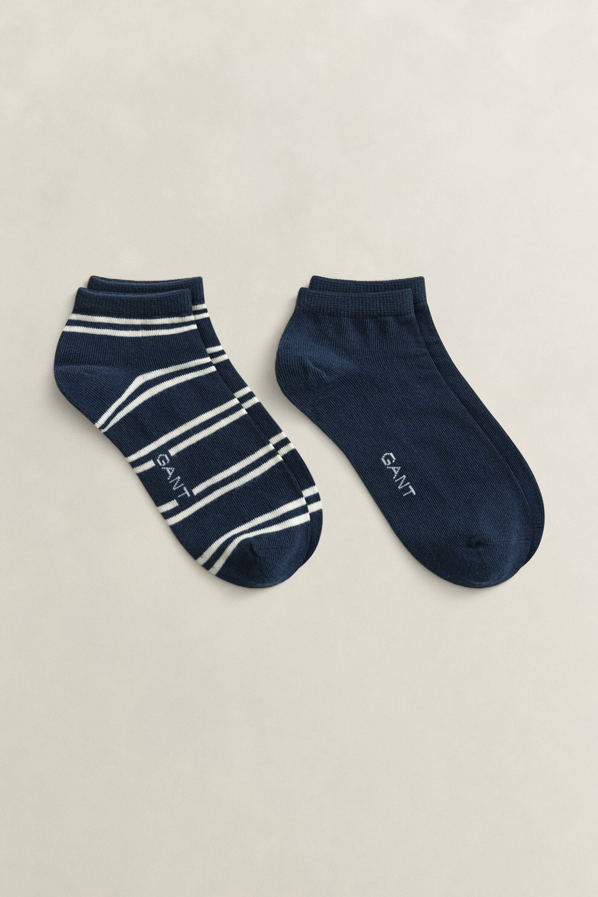 2er-Pack Knöchelsocken mit Streifen