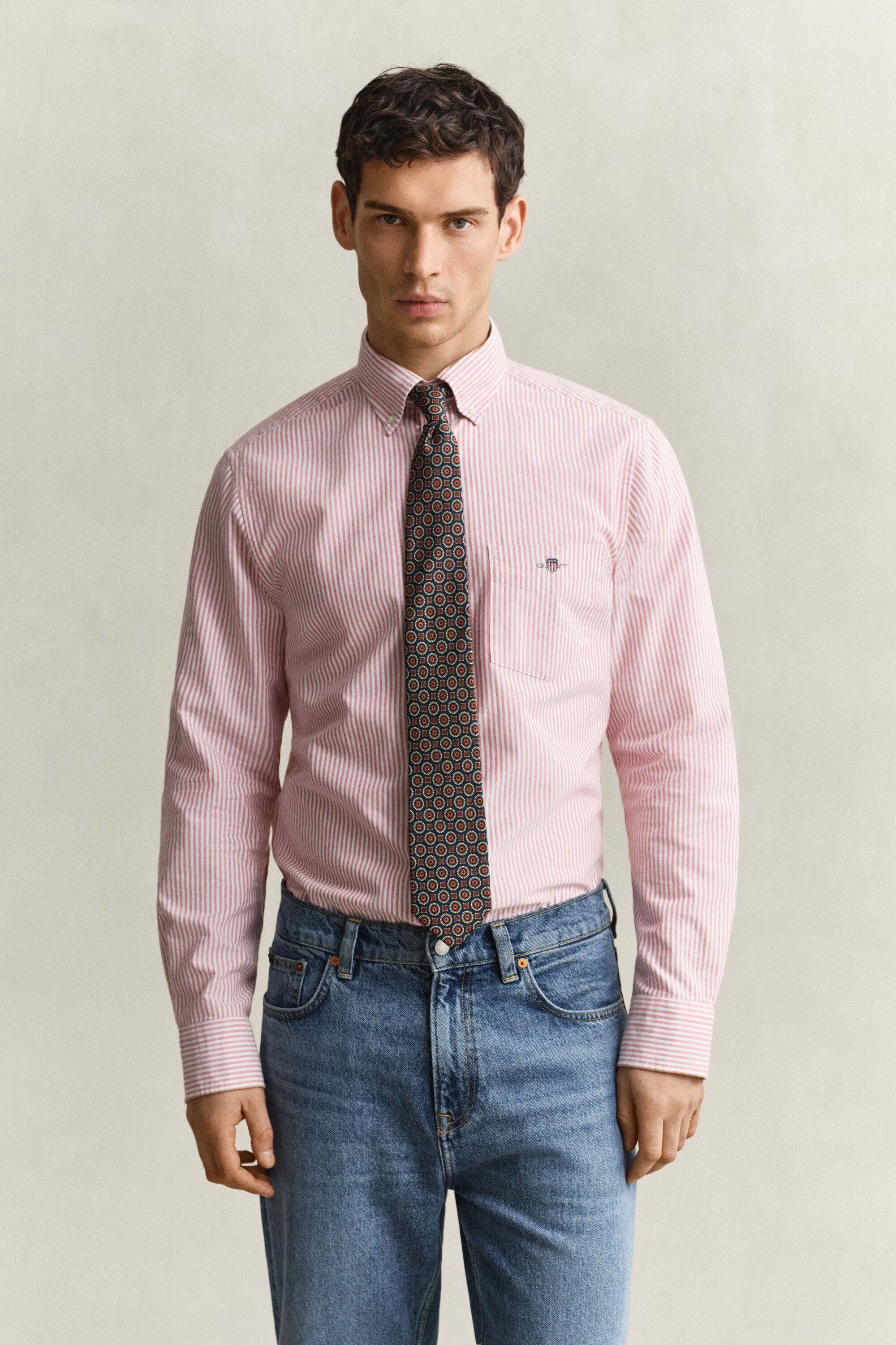 Banker Stripe Classic Oxford-Hemd