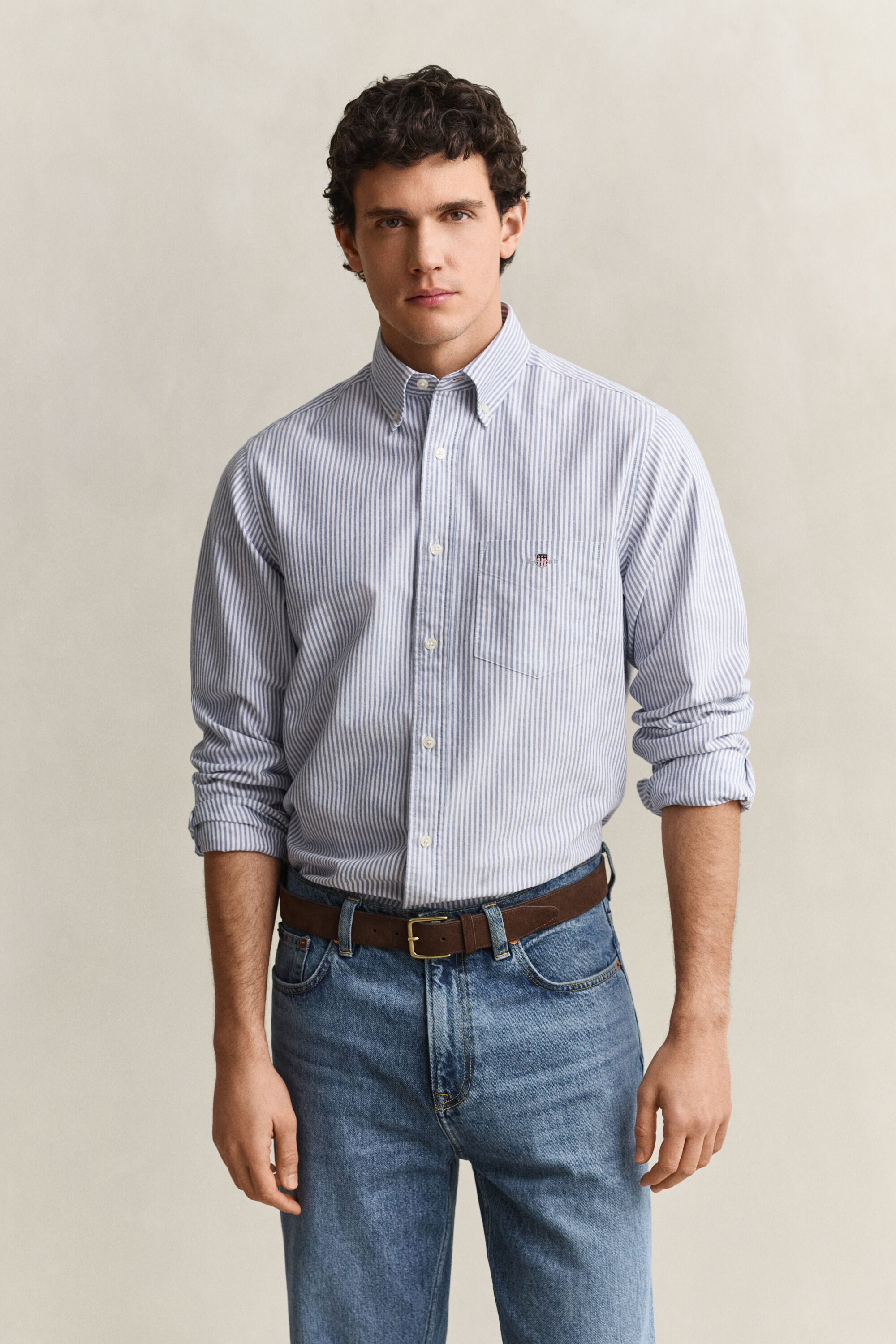 Banker Stripe Classic Oxford-Hemd