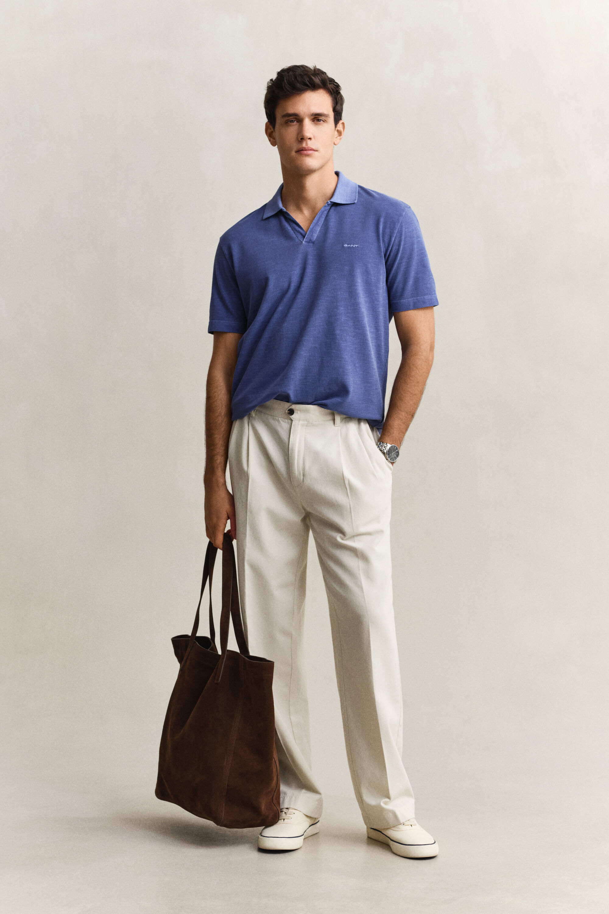 Gewaschenes Poloshirt