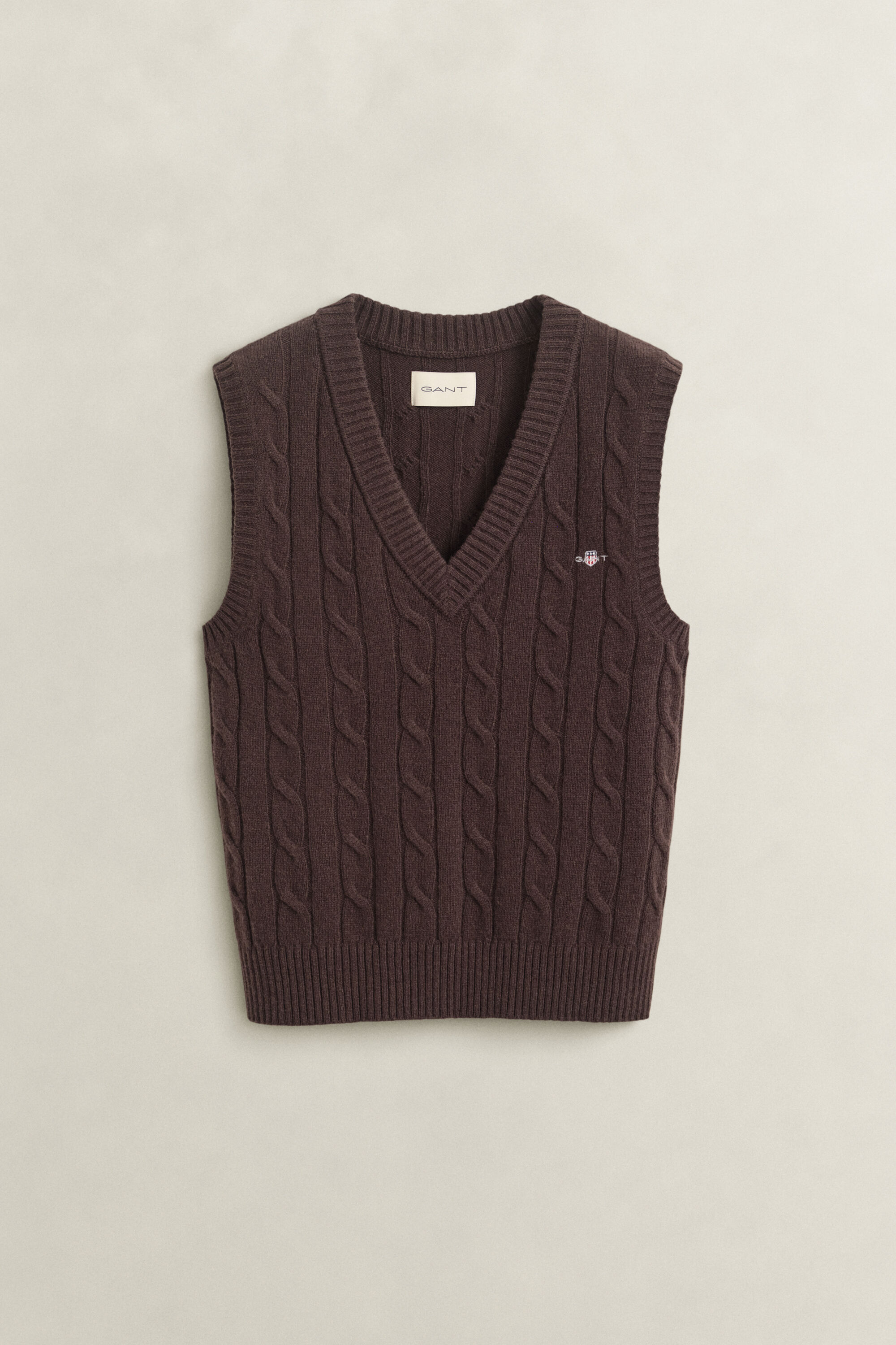 Zopfstrick Pullunder aus Lambswool