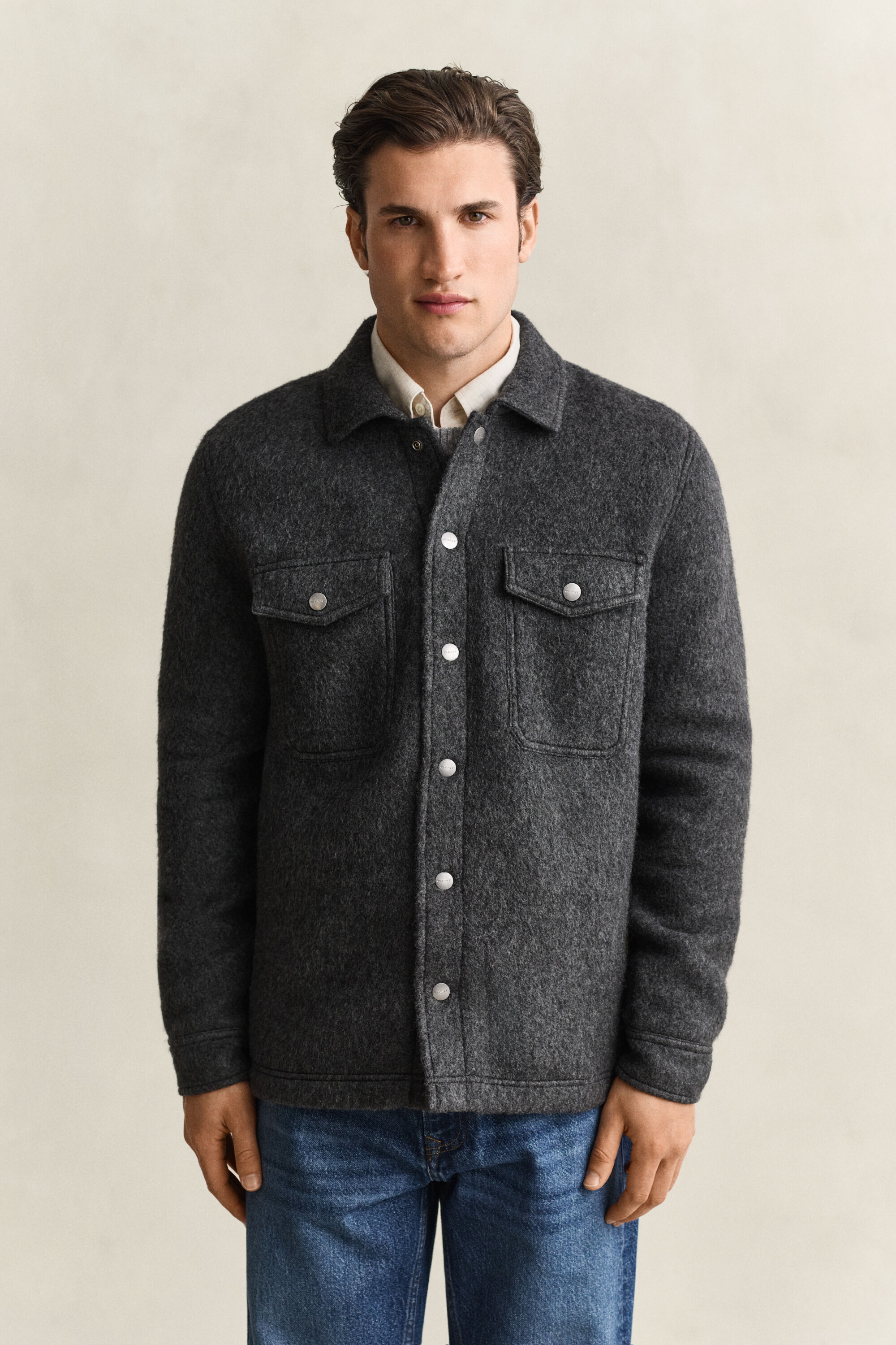 Fleece-Hemdjacke