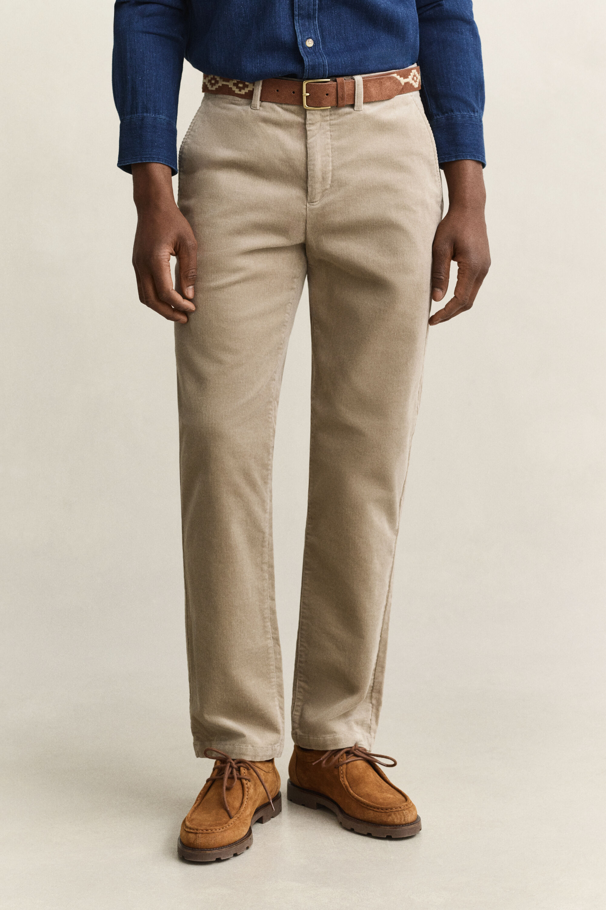 Regular Fit Cord Chinohose