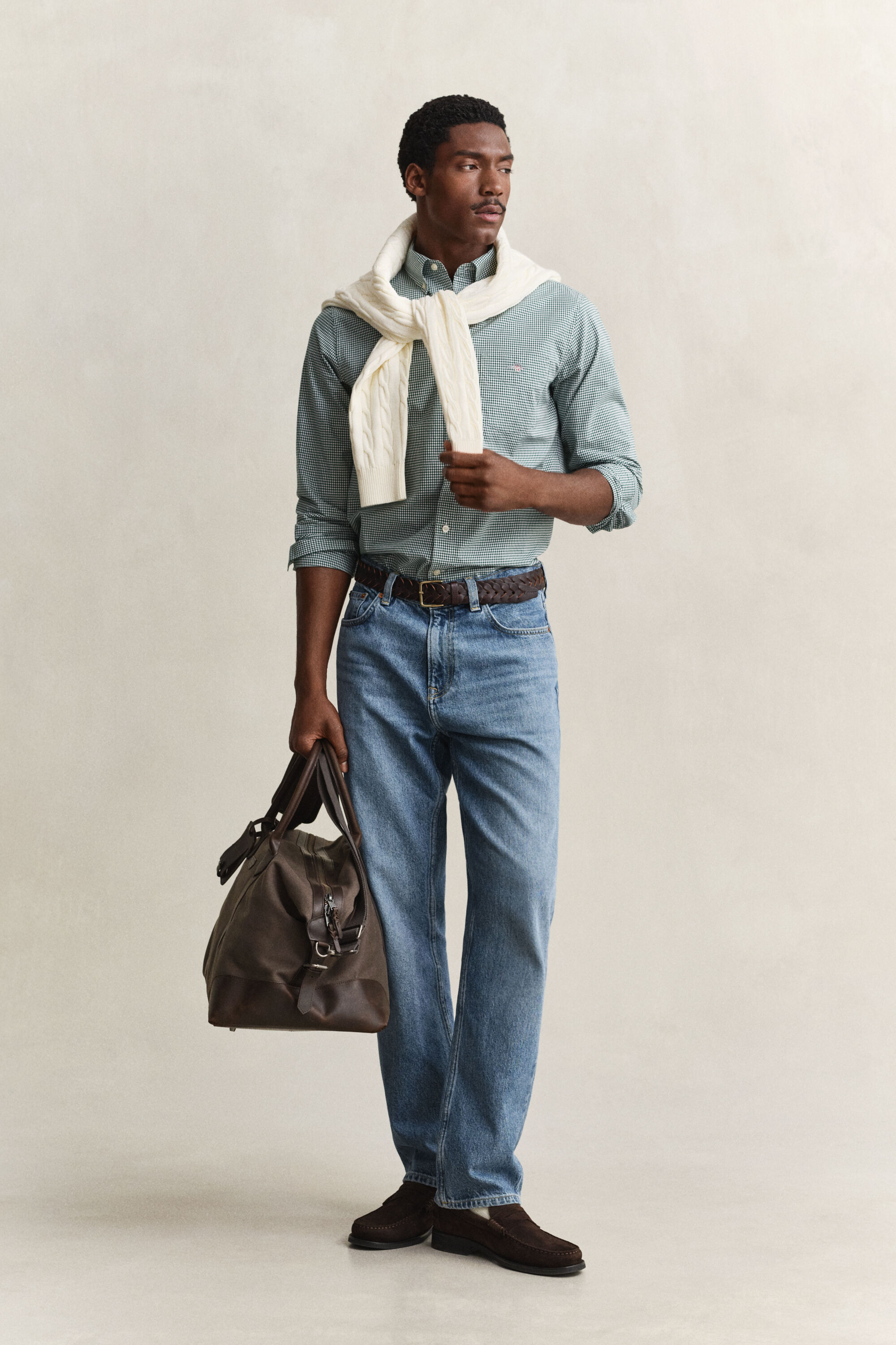 Gingham Classic Popeline Hemd