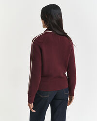 GANT Varsity Strickjacke mit Rei&szlig;verschluss