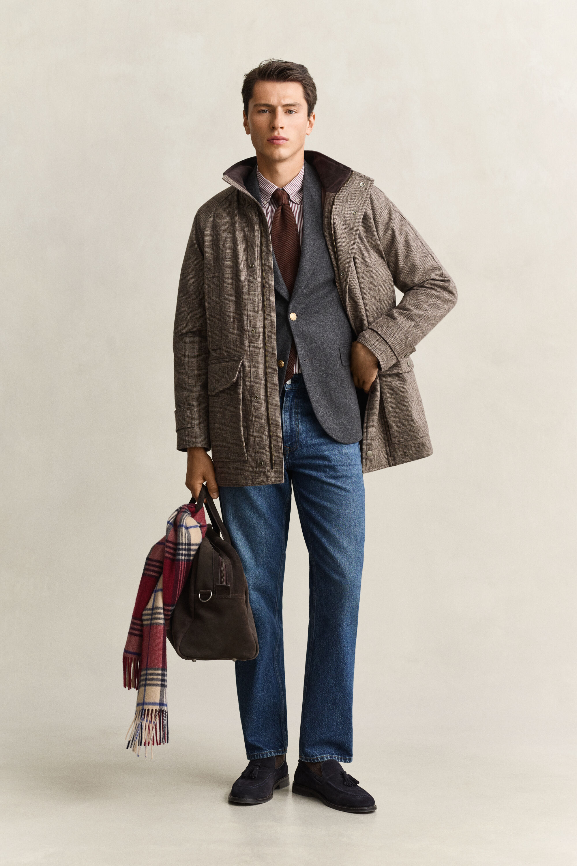 Double Decker Jacke aus Wollmix