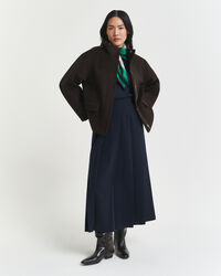 Kurze Rei&szlig;verschlussjacke aus Wolle