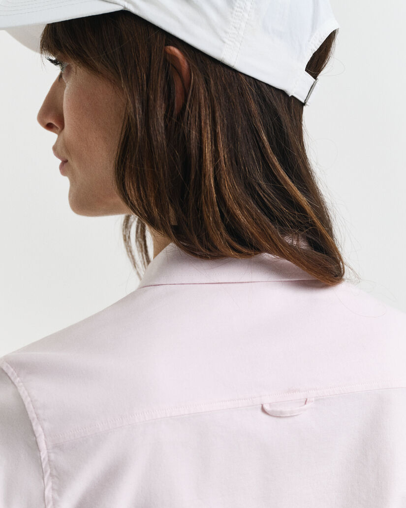 Slim Fit Oxford-Bluse mit Stretch