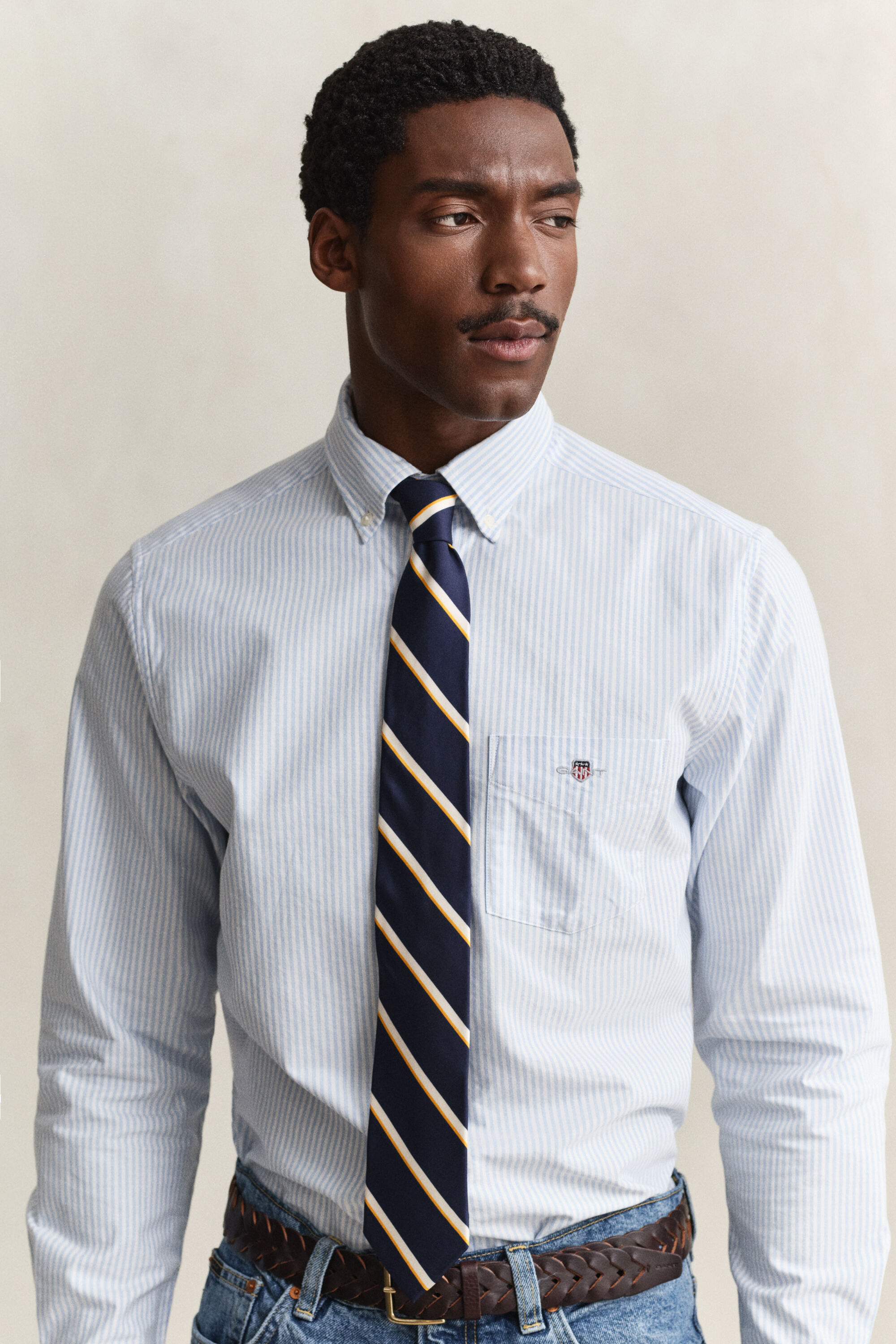 Banker Stripe Classic Oxford-Hemd